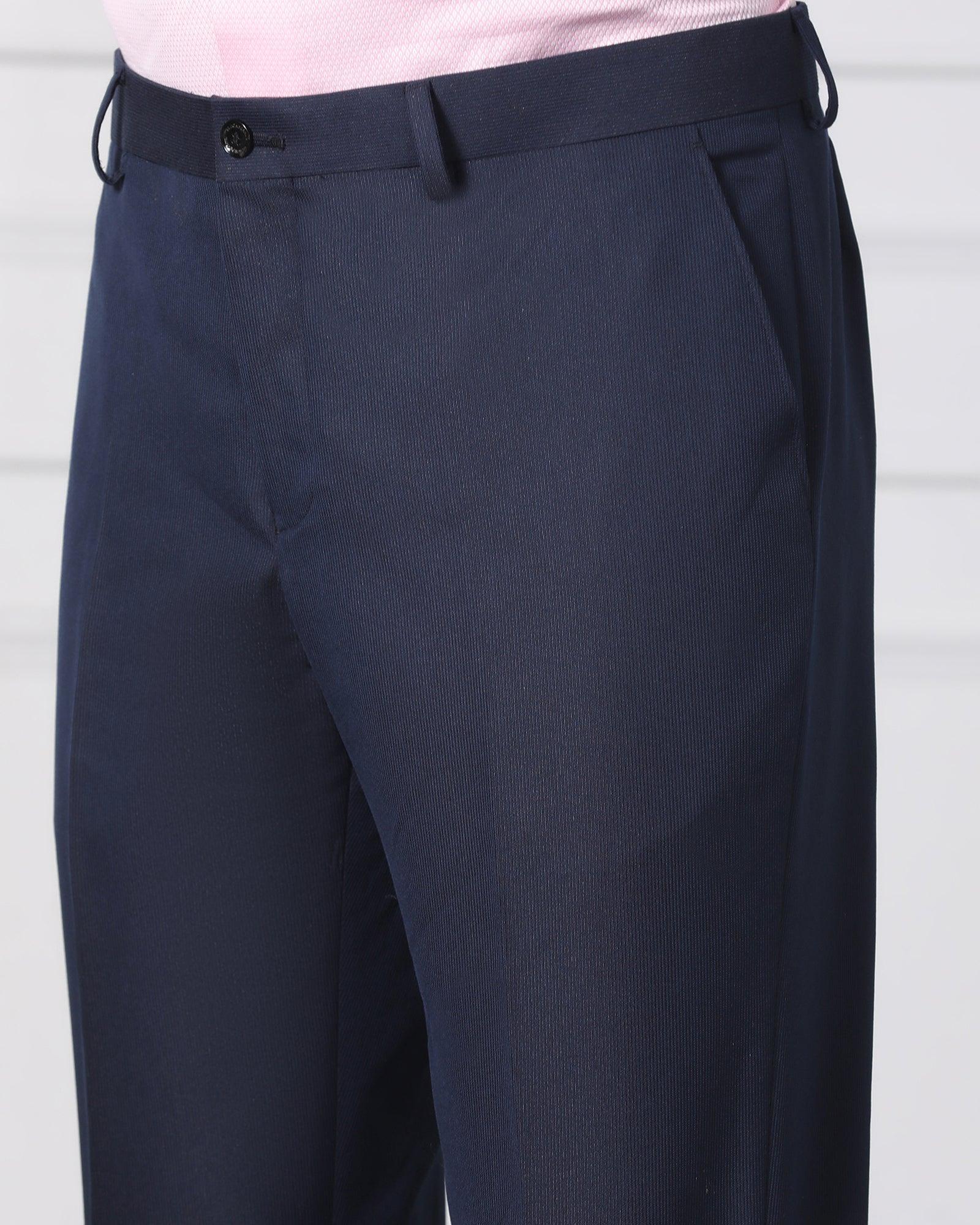 Must Haves Three Piece Navy Solid Formal Suit - Jaydon - Blackberrys