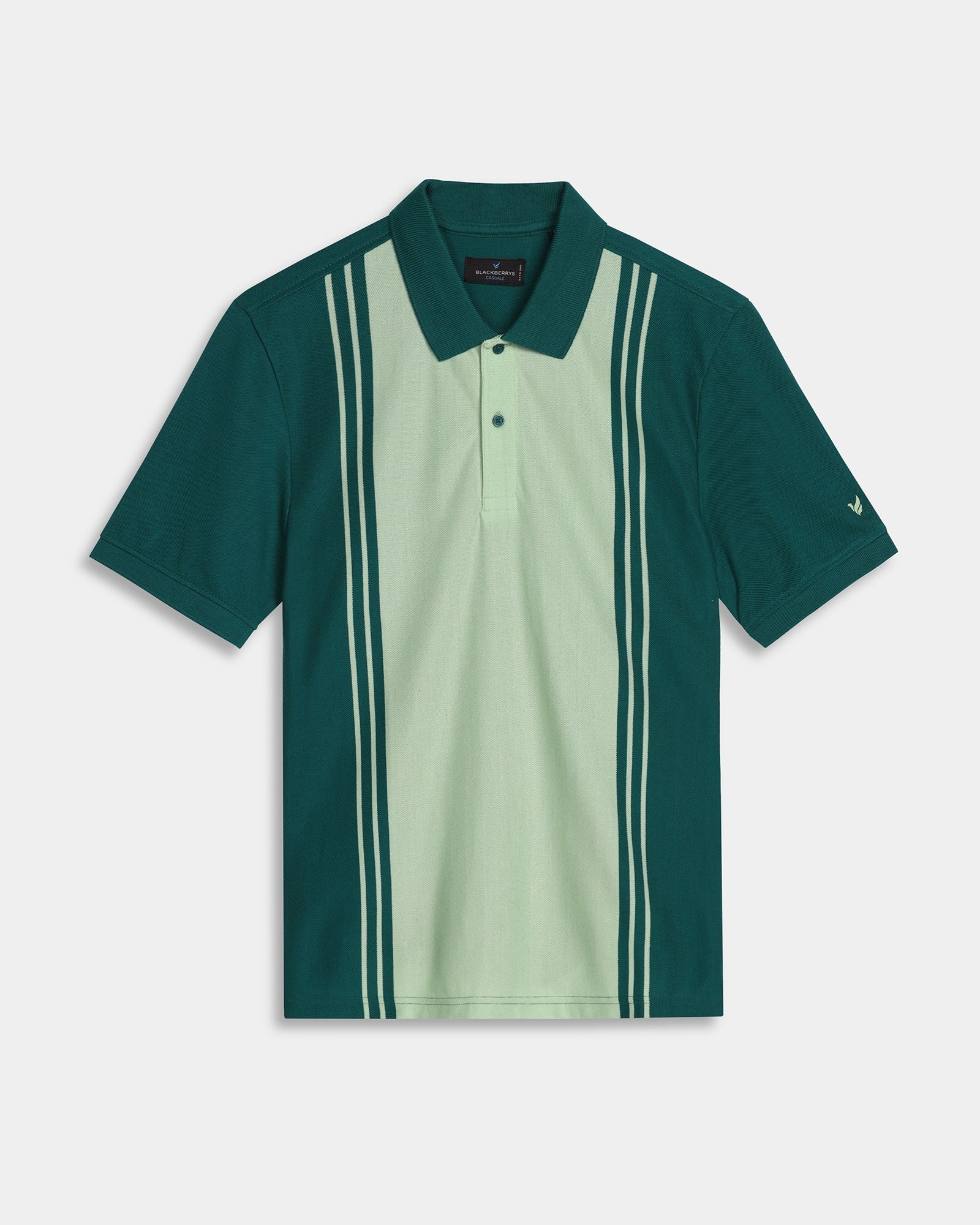 Alpine Green Stripe Polo - Dexter