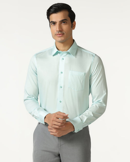 Aqua Non Iron Solid Shirt - Sailor