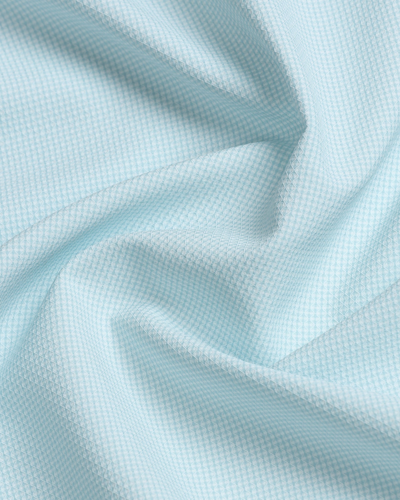 Aqua Non Iron Textured Shirt - Russel