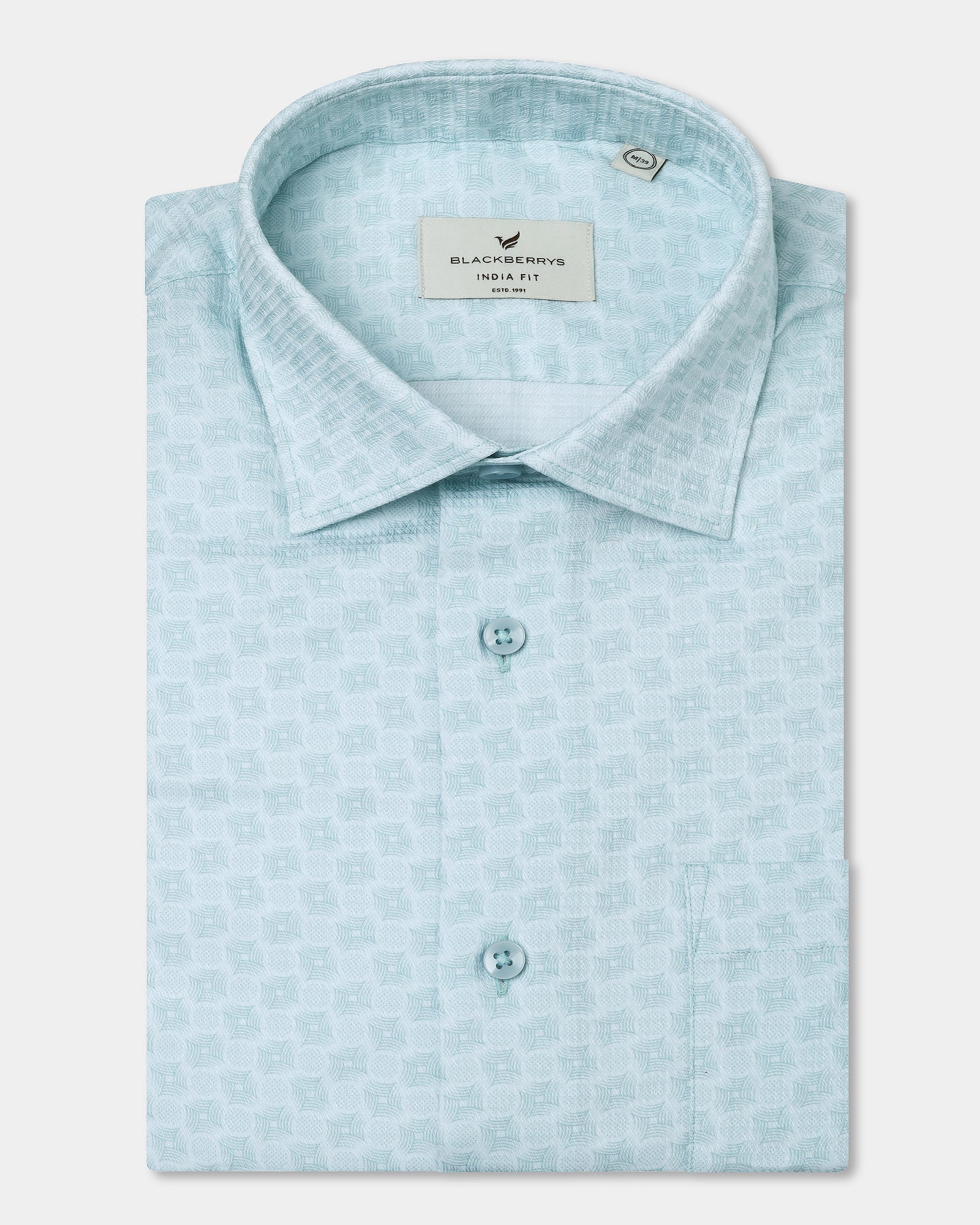 Aqua Printed Shirt - Dunzo