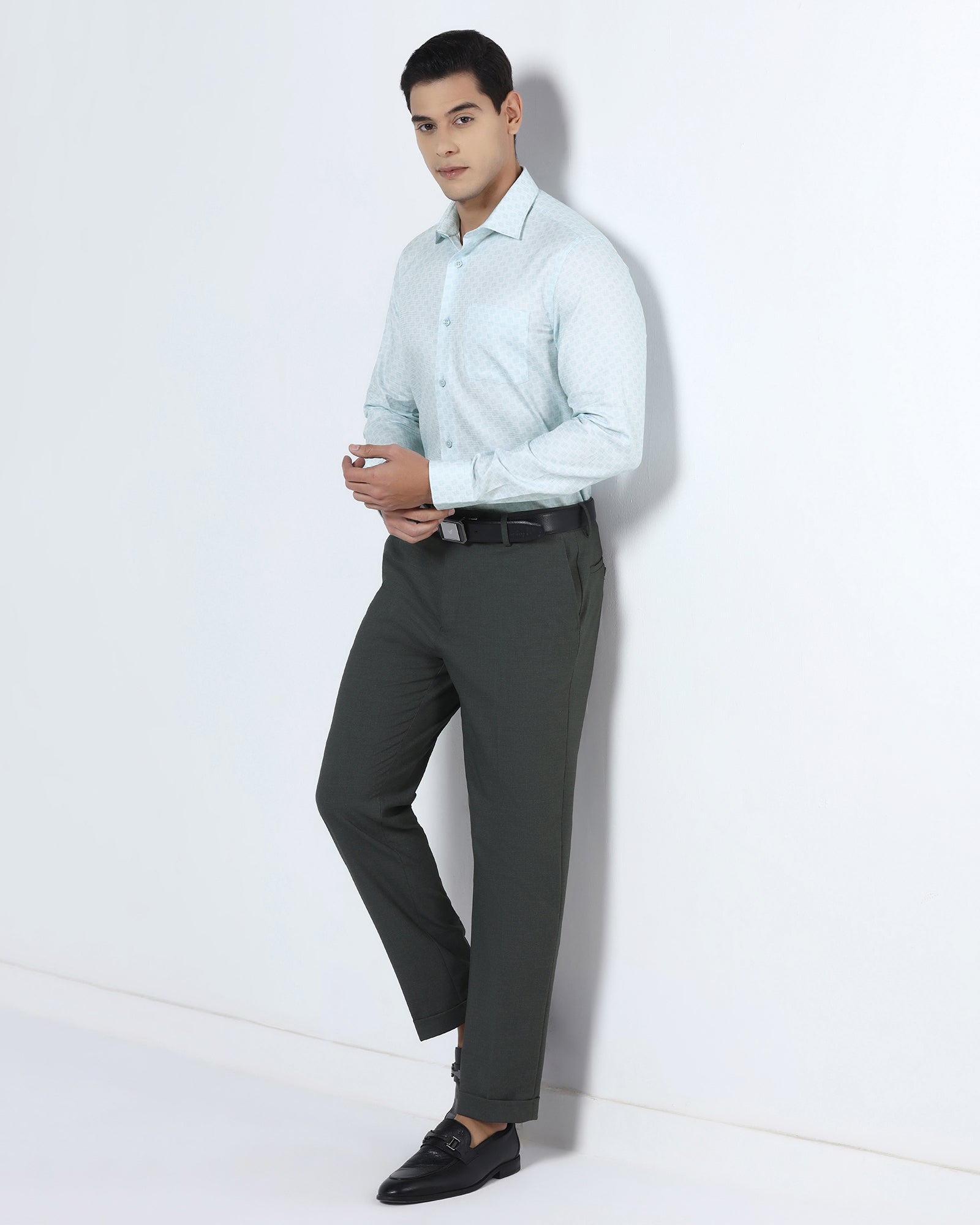 Aqua Printed Shirt - Dunzo