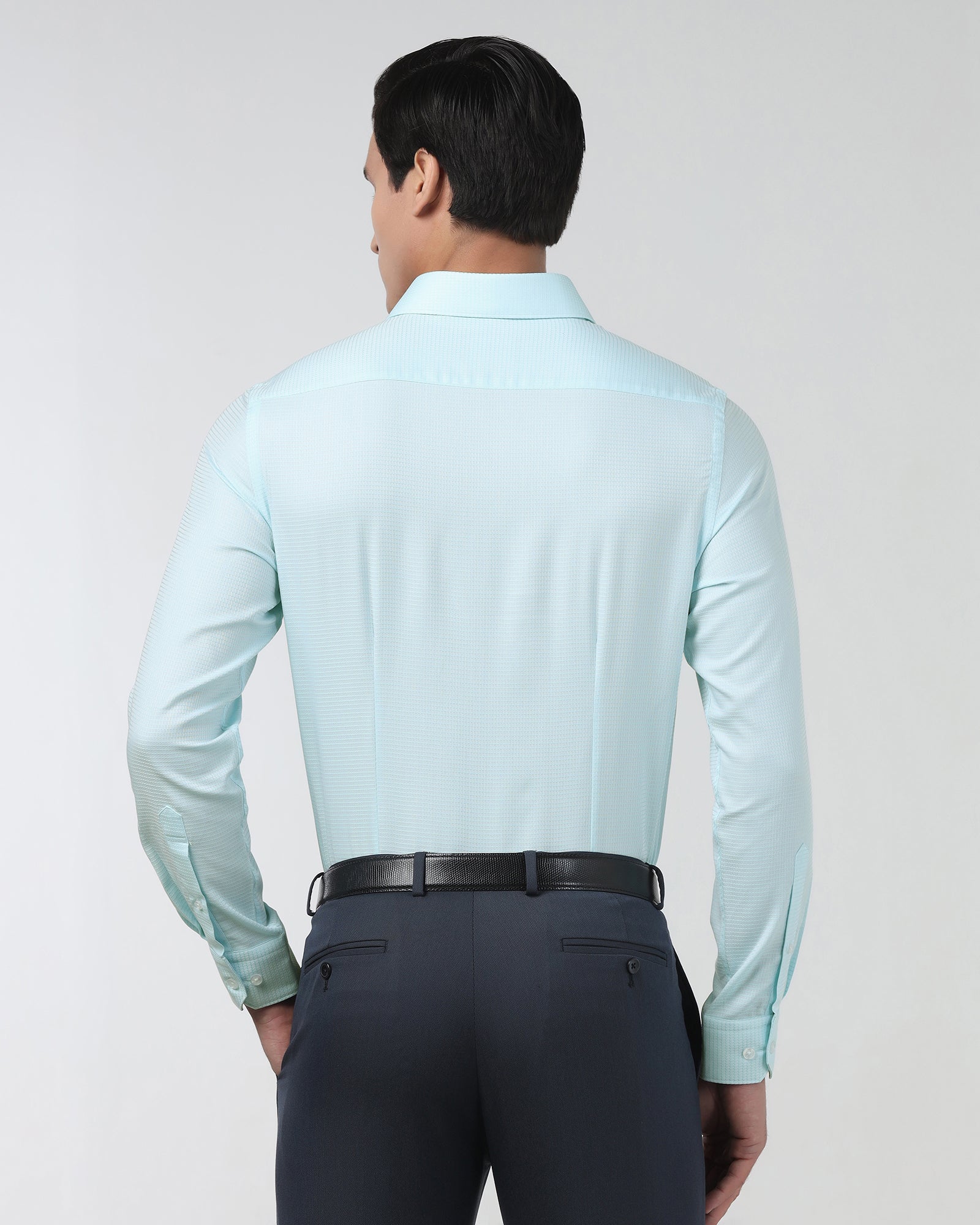 Aqua Textured Shirt - Brice