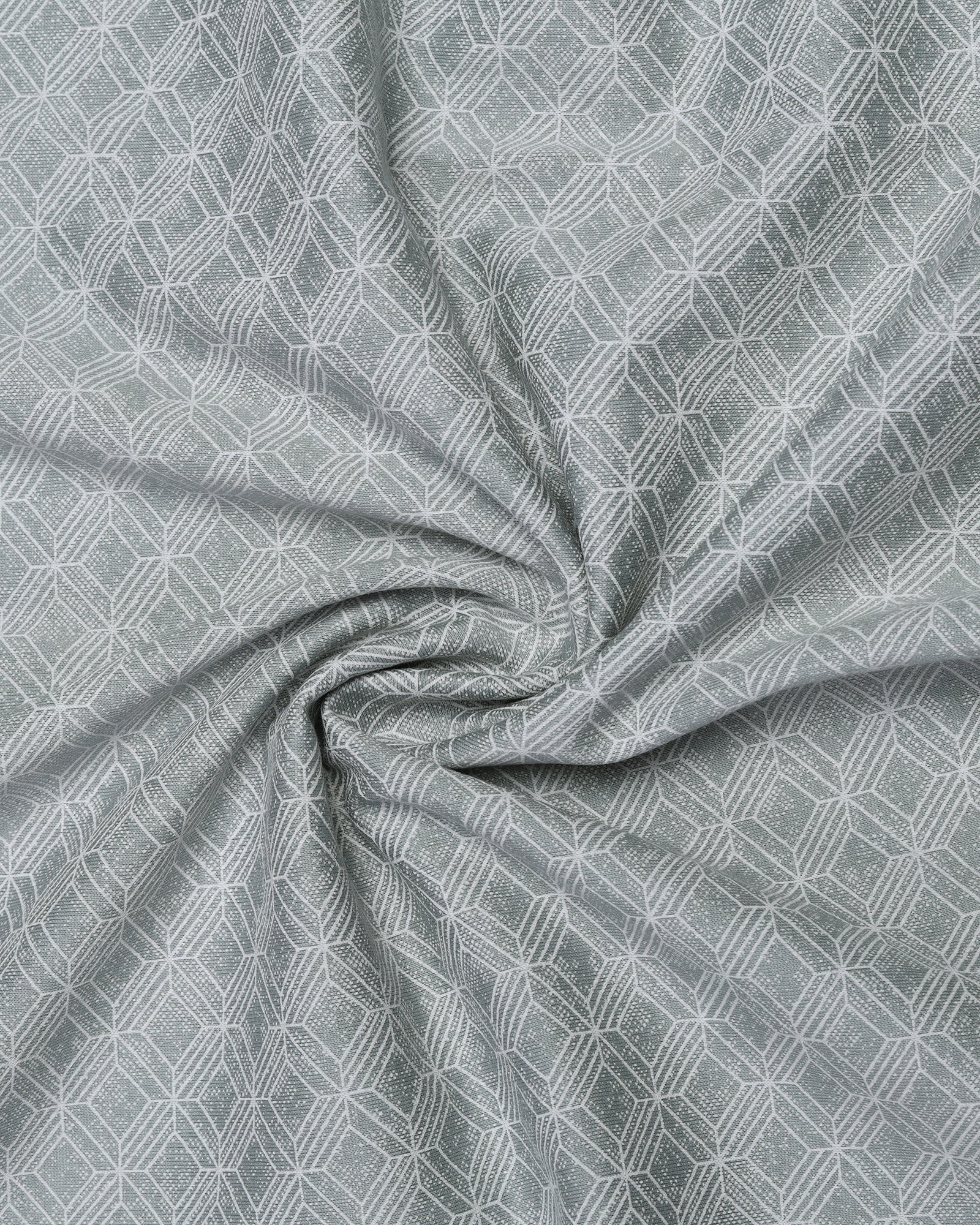 Ash Grey Printed Polo - Cross