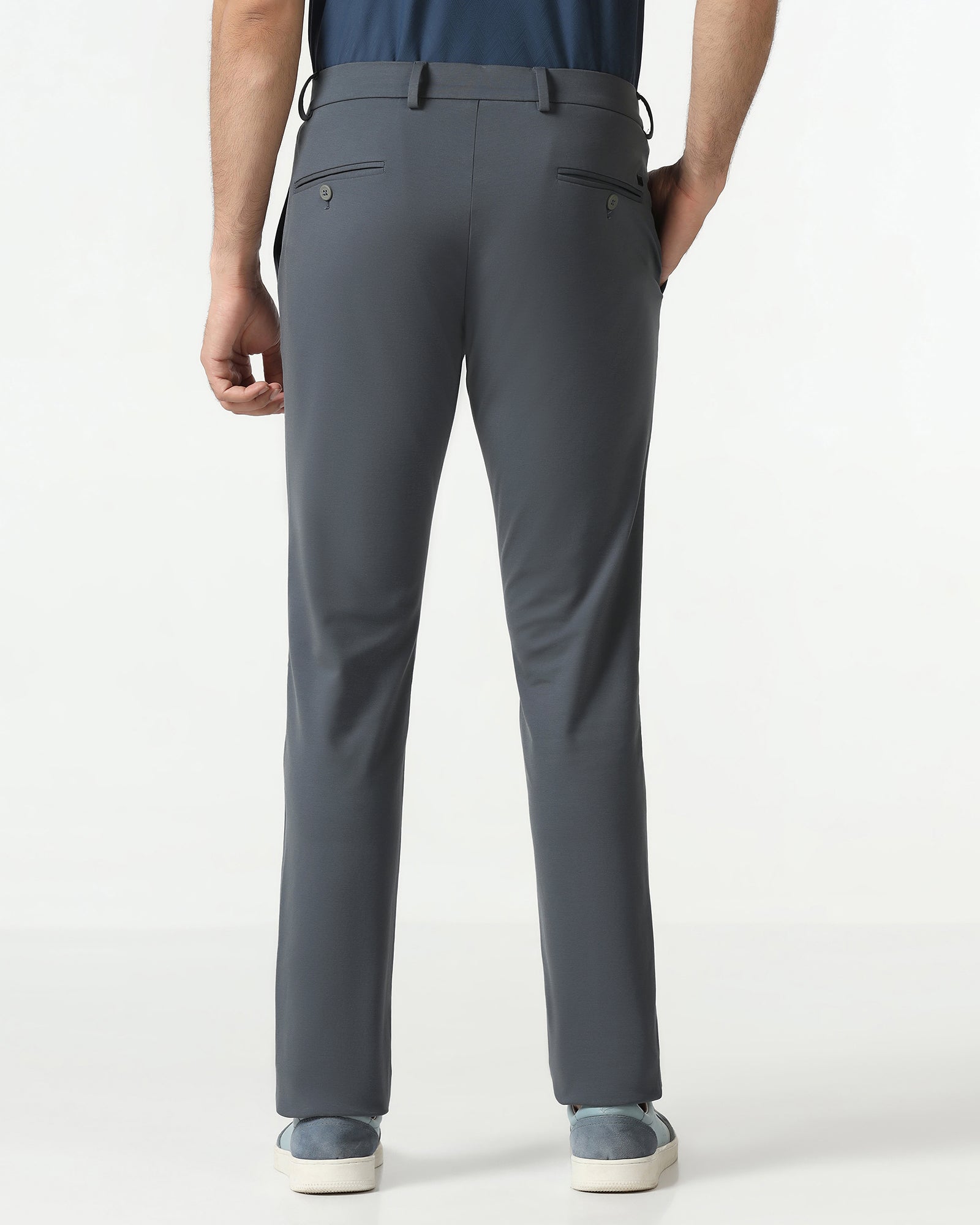 Ash Grey Techpro Solid Khakis - Ziea