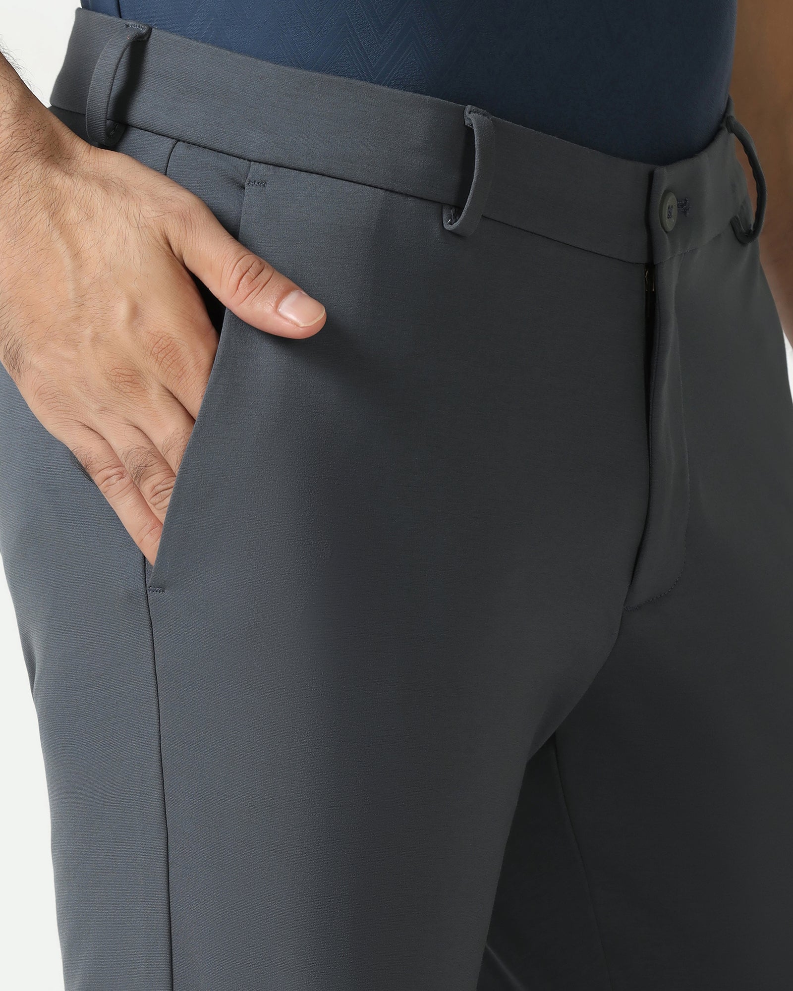 Ash Grey Techpro Solid Khakis - Ziea