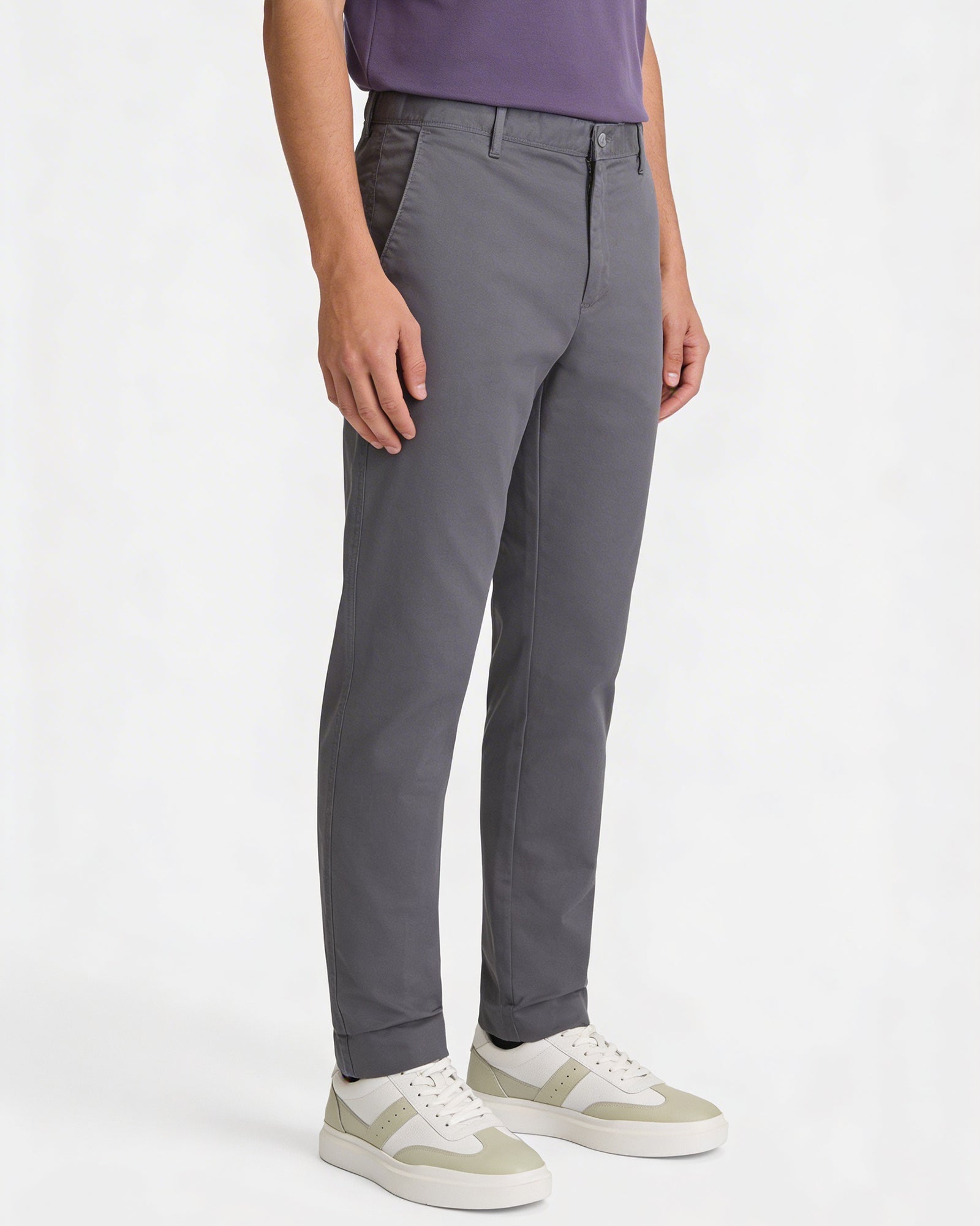 Ash Grey Textured Khaki - Lance