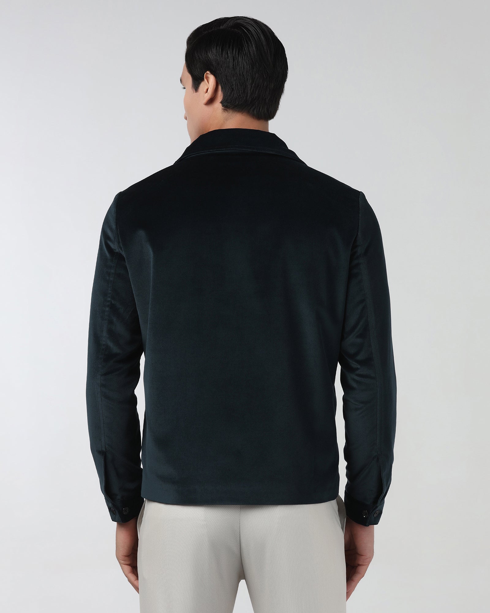 Beetle Solid Zipper Jacket - Haiku