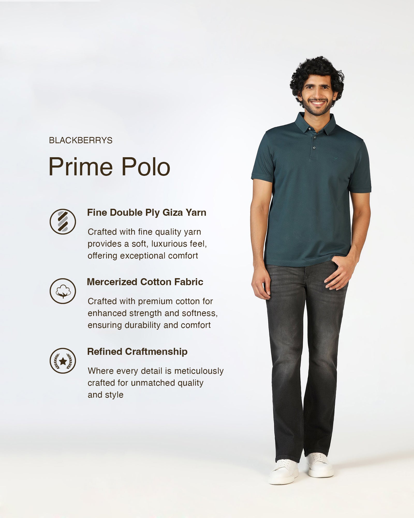 Beetle Textured Polo - Wayne