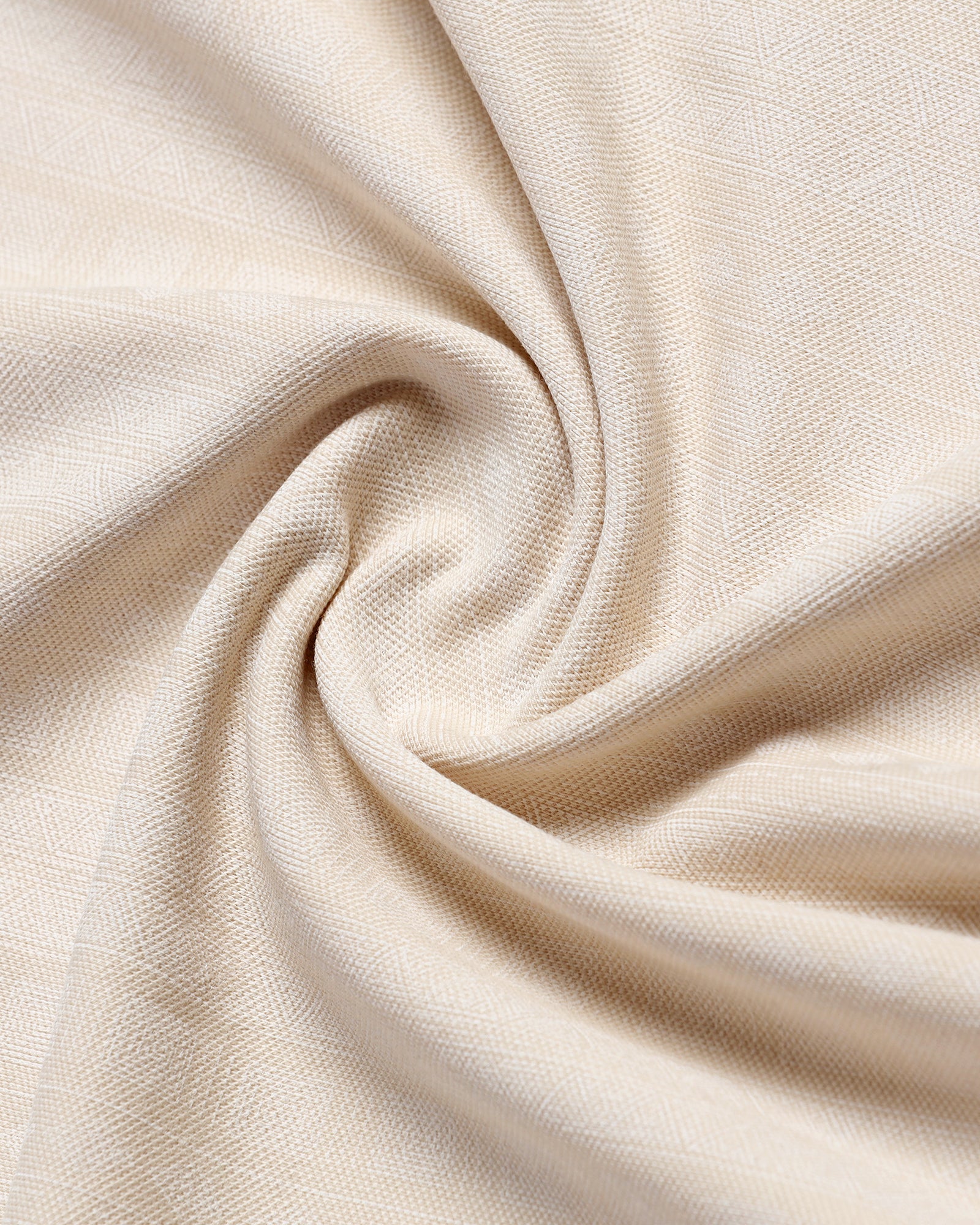 Beige Cream Printed Polo - Bogum