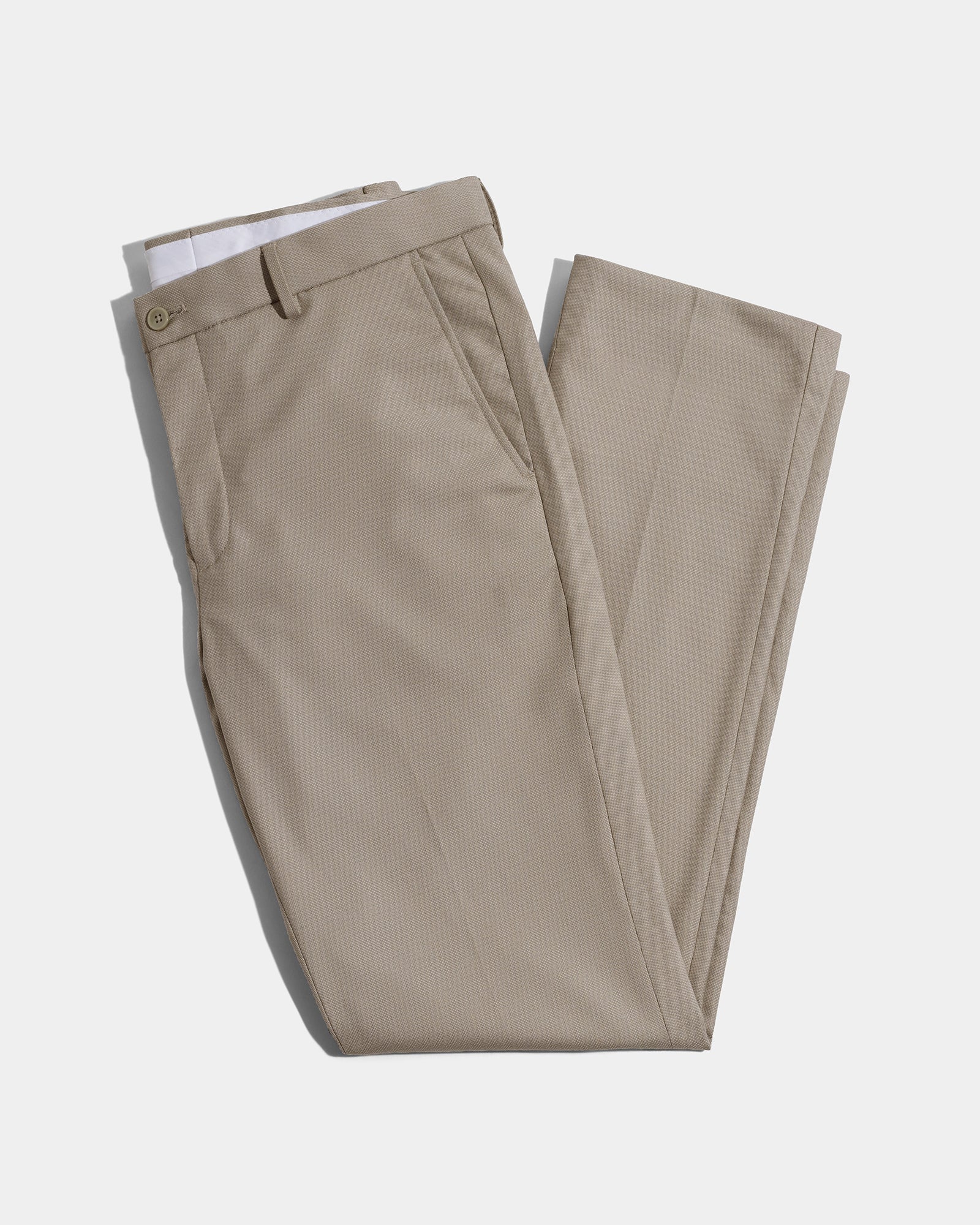 Beige Textured Trouser - Alan