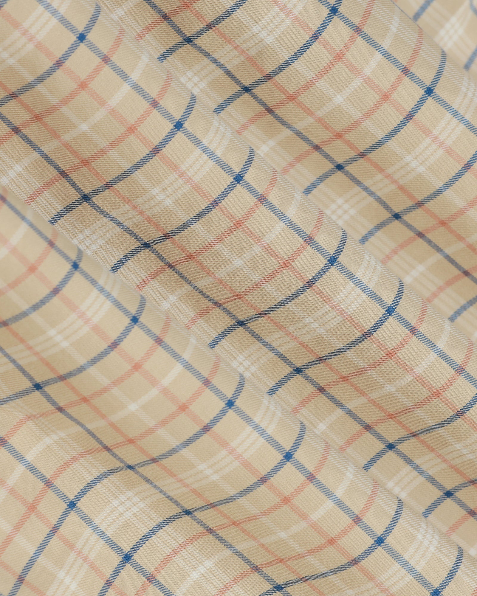 Beige Check Shirt - Bimer