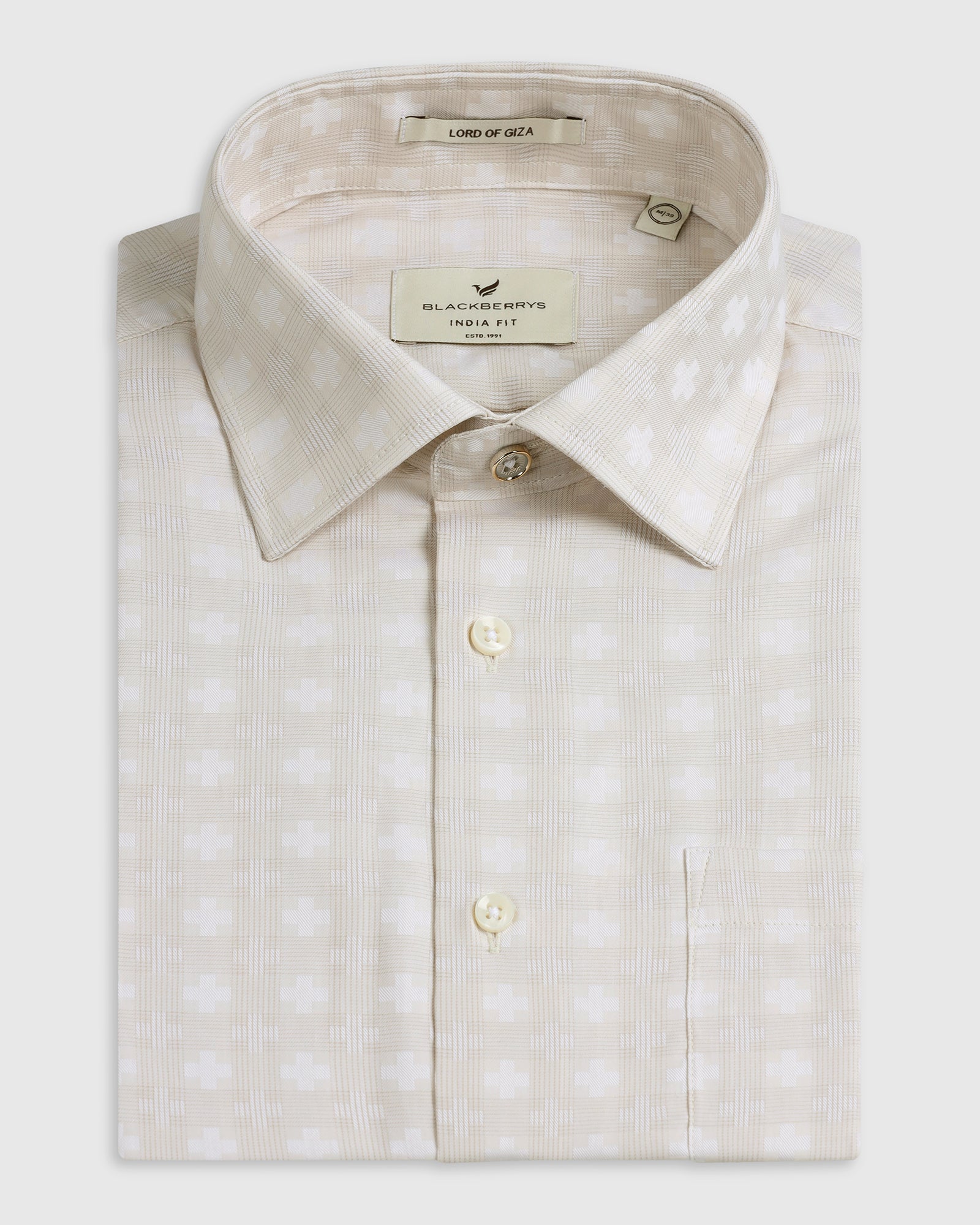 Beige Check Shirt - Fivel