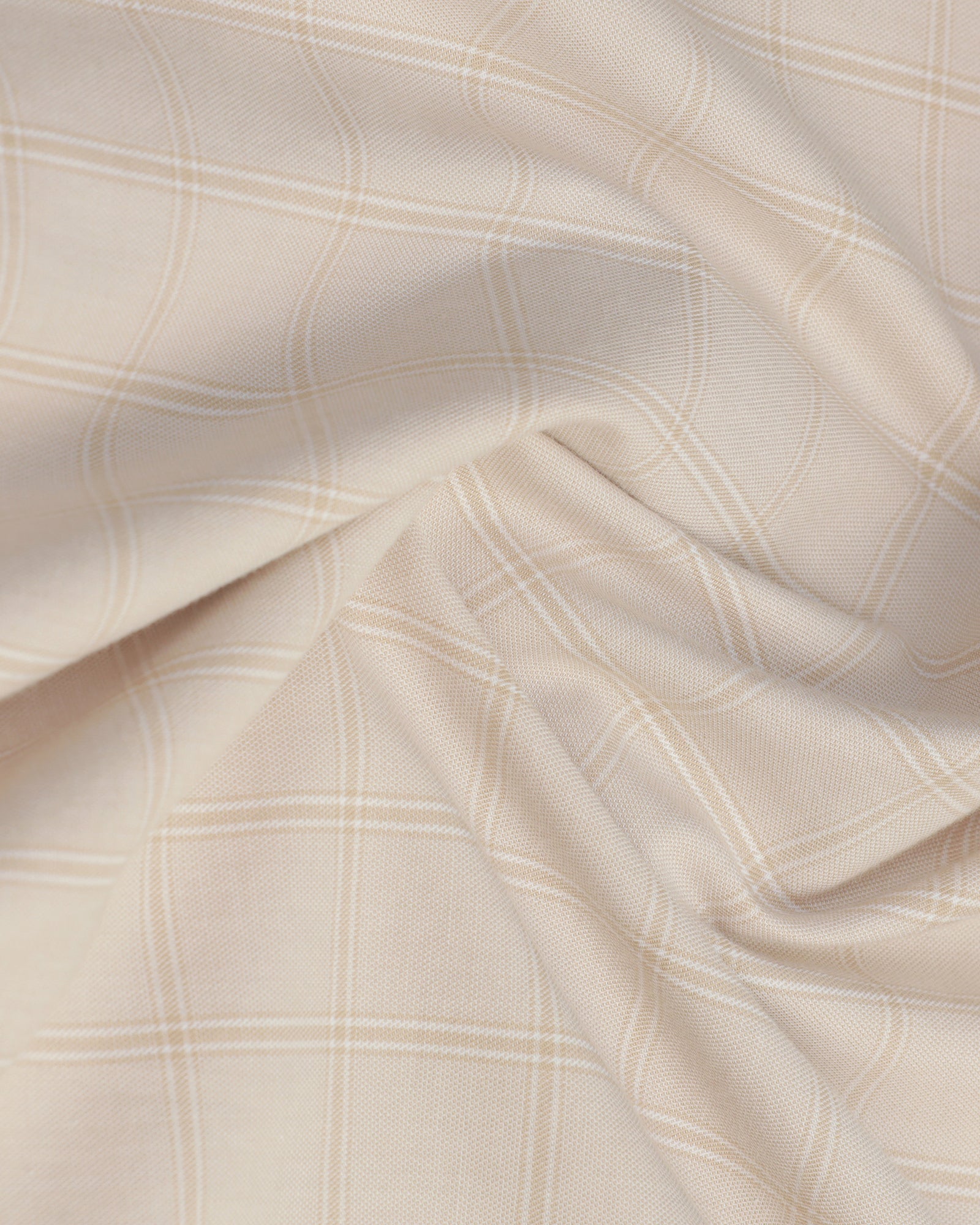 Beige Check Shirt - Nipon
