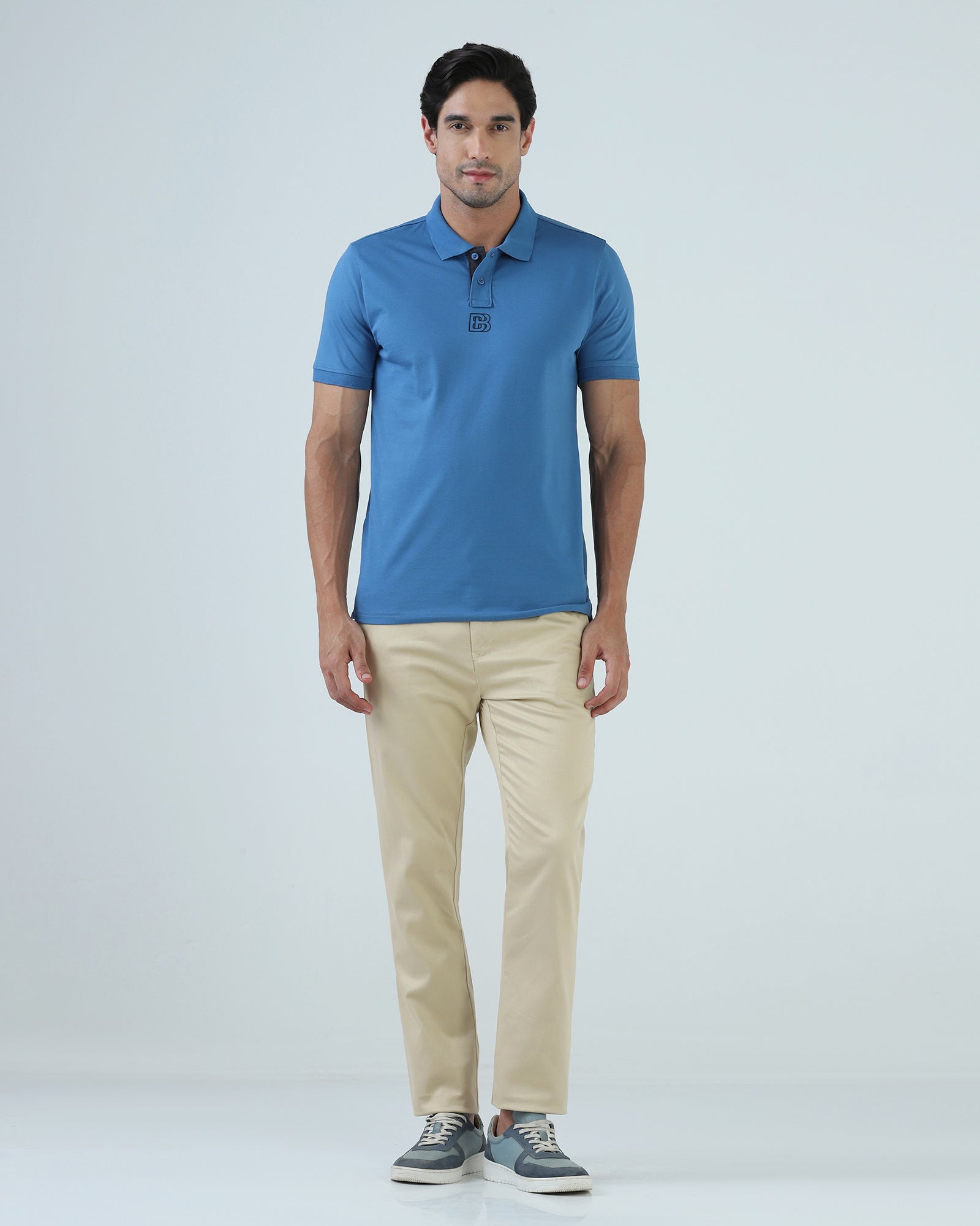 Beige Cream Textured Khakis - Kart