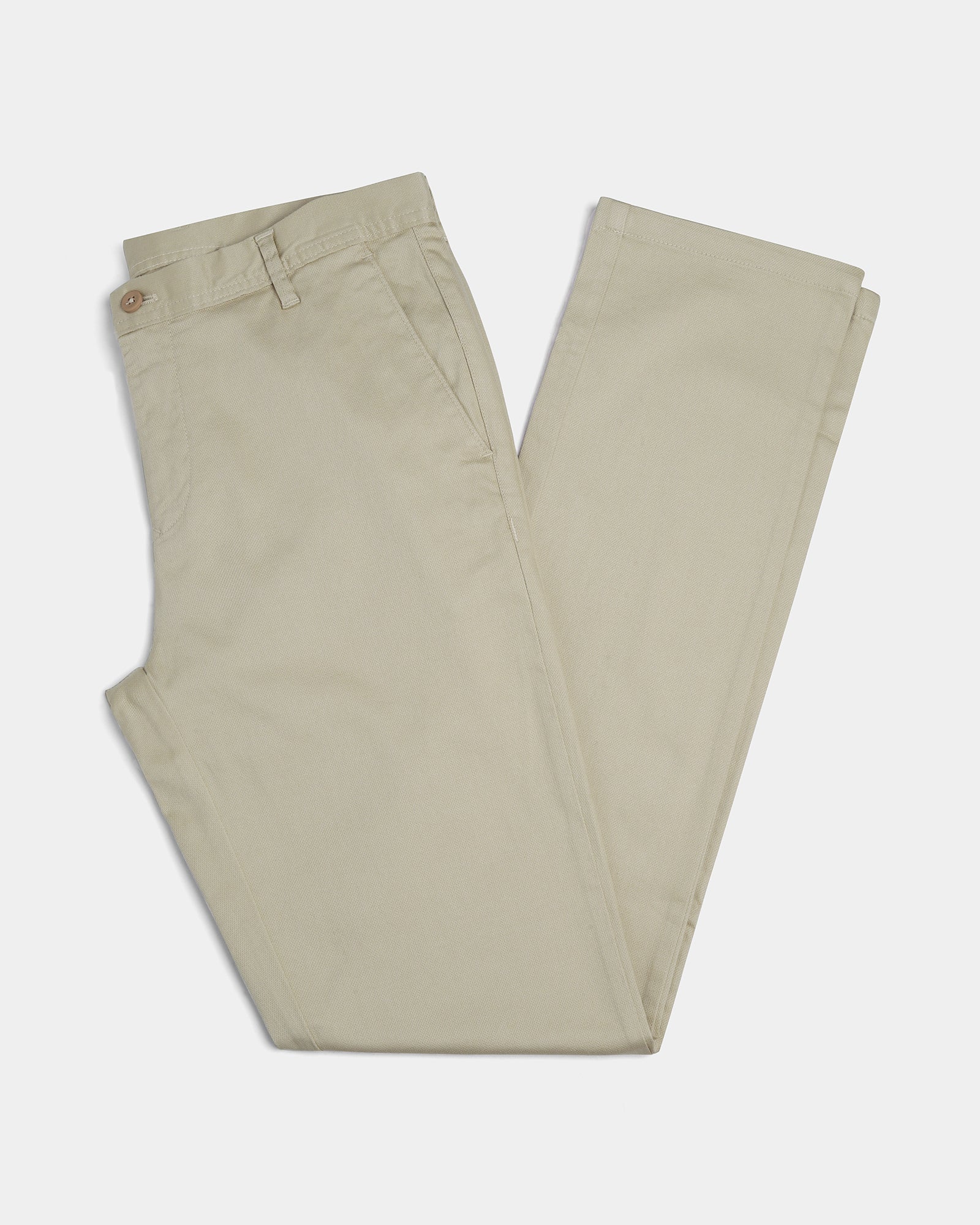 Beige Cream Textured Khakis - Kart
