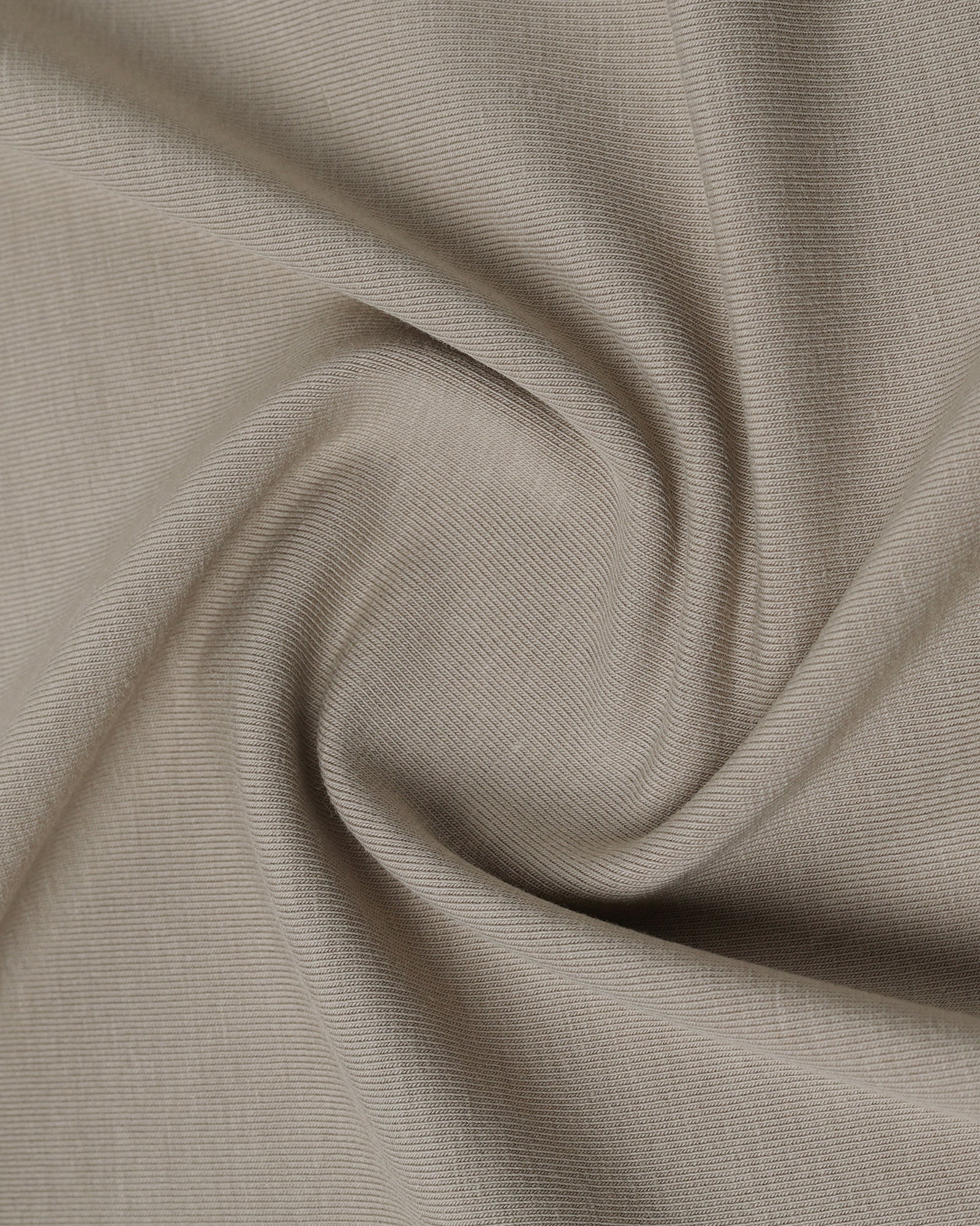 Beige Crew Neck Solid T-Shirt - Rising