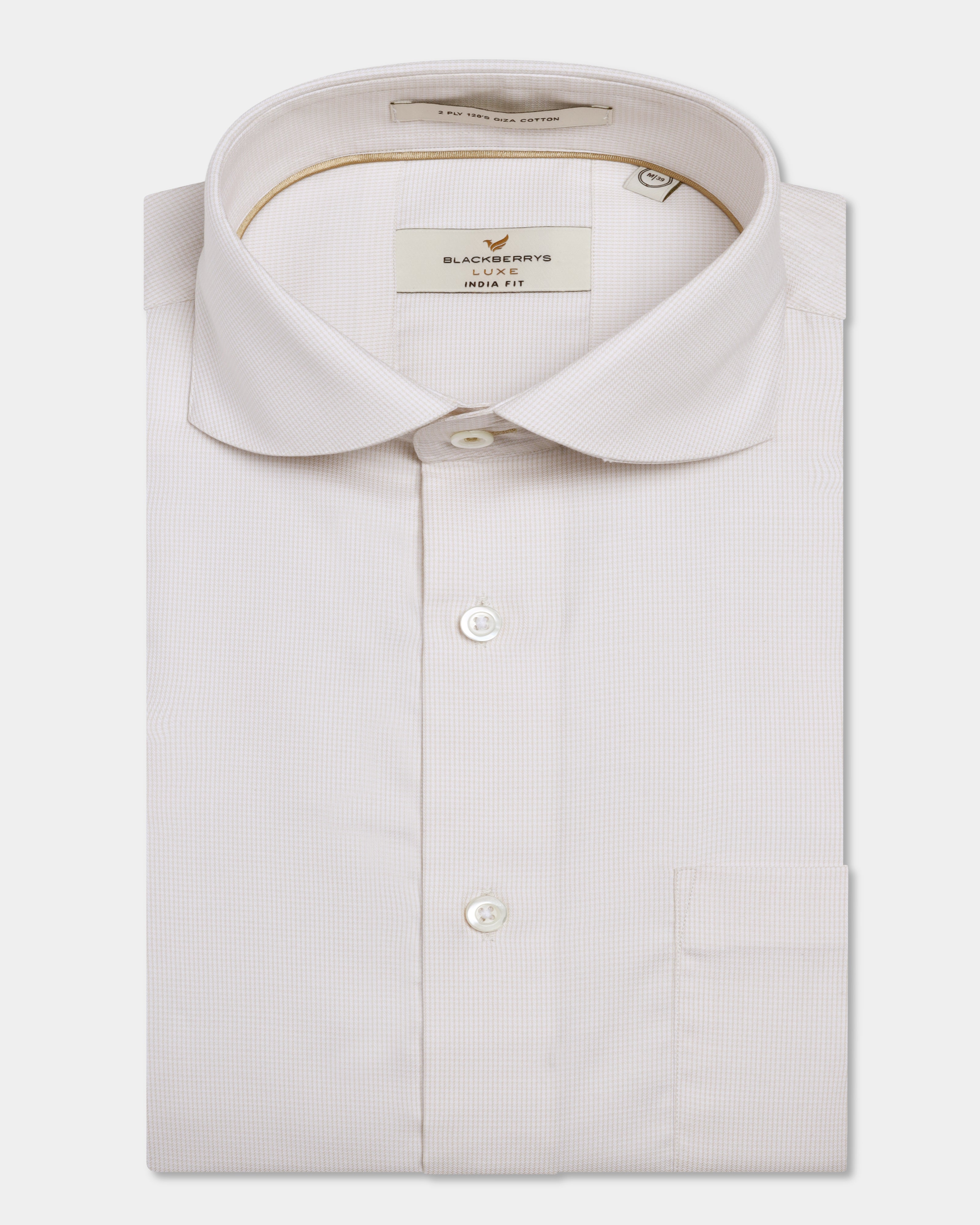 Beige Luxe Check Shirt - Guide