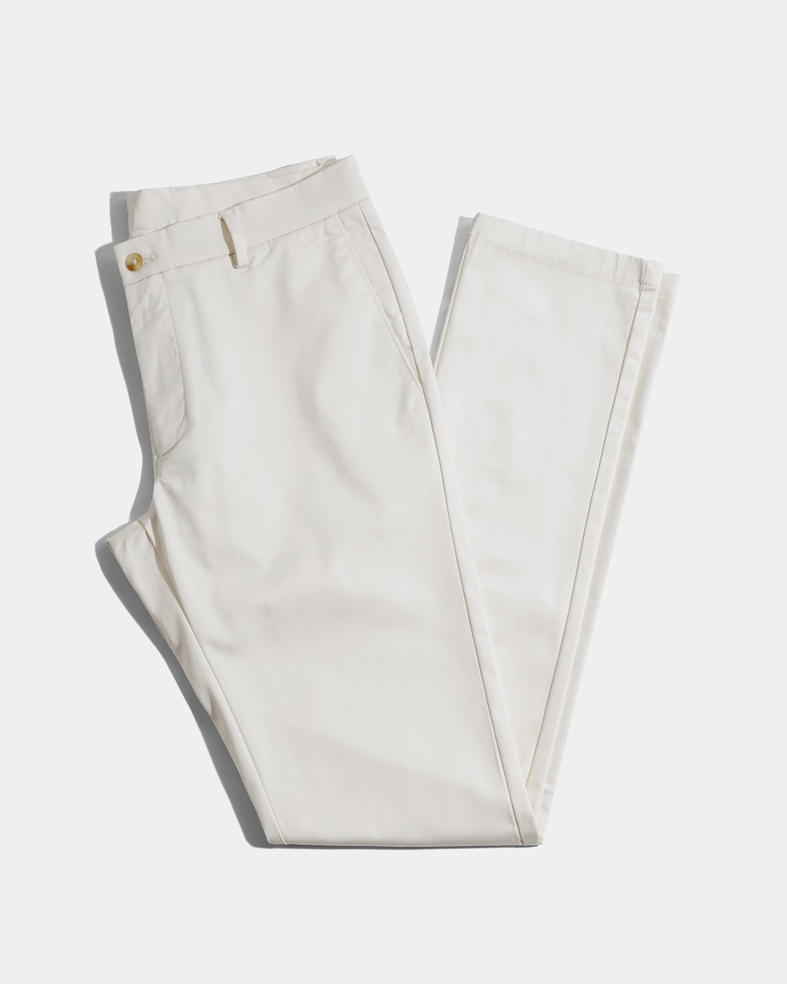 Beige Non Iron Solid Khakis - Cypres