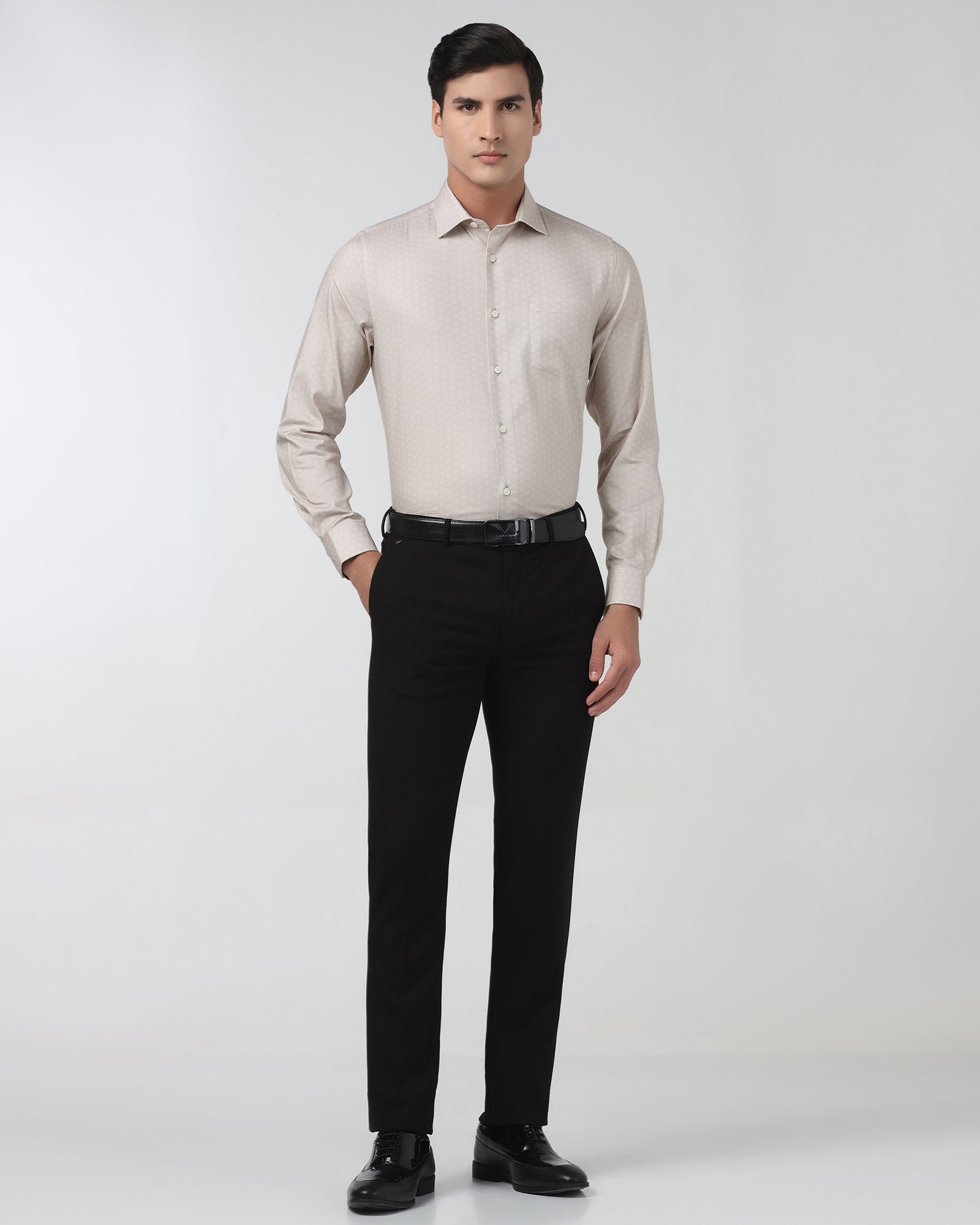 Beige Printed Shirt - Anise