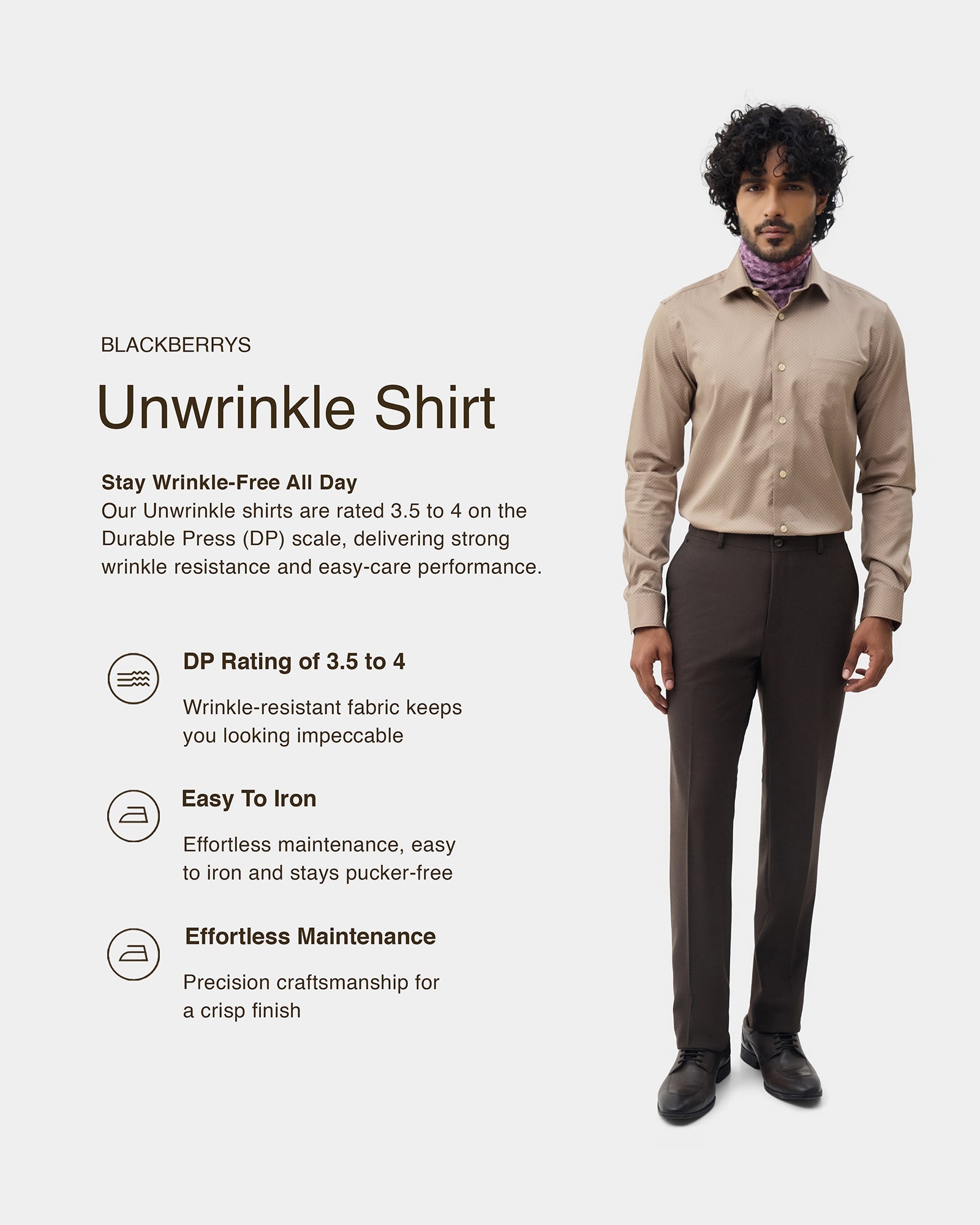Beige Printed Shirt - Basis