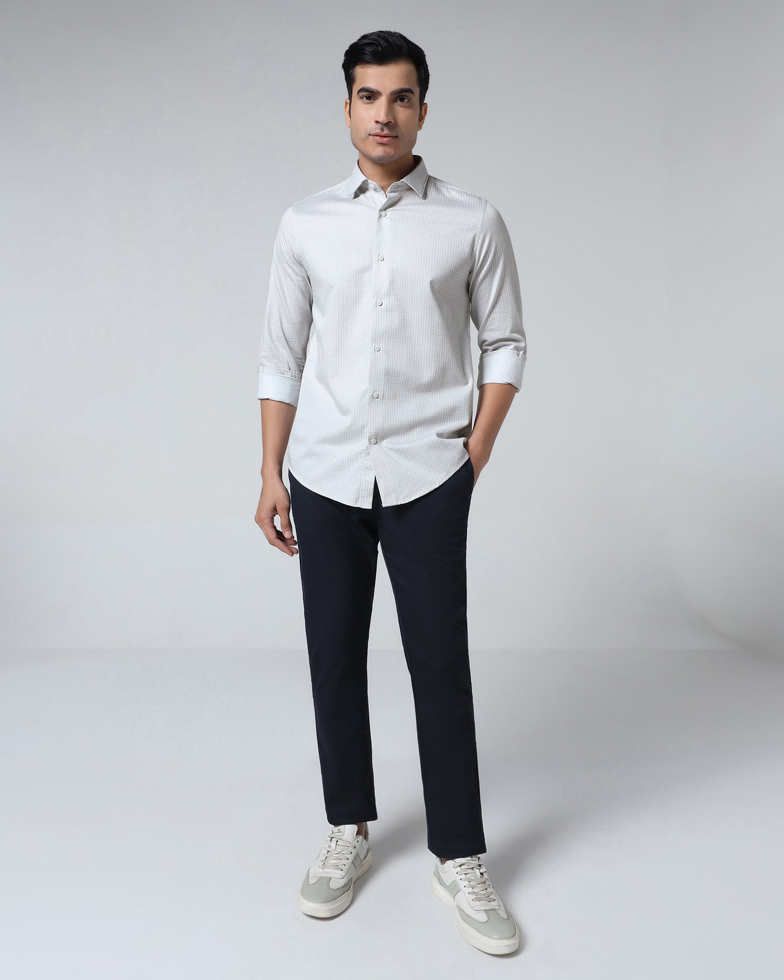 Beige Printed Shirt - Elver