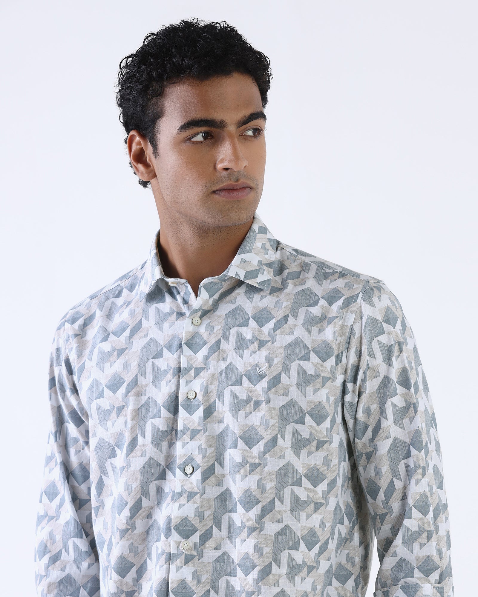 Beige Printed Shirt - Spyro