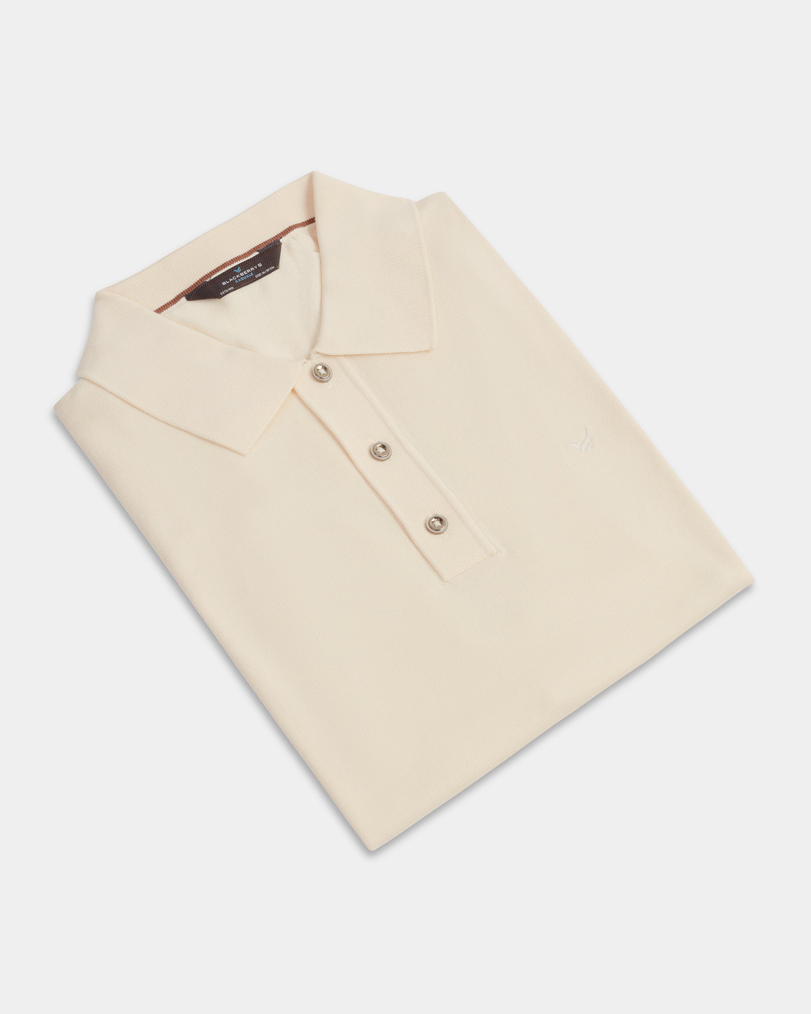 Beige Solid Polo - Akio