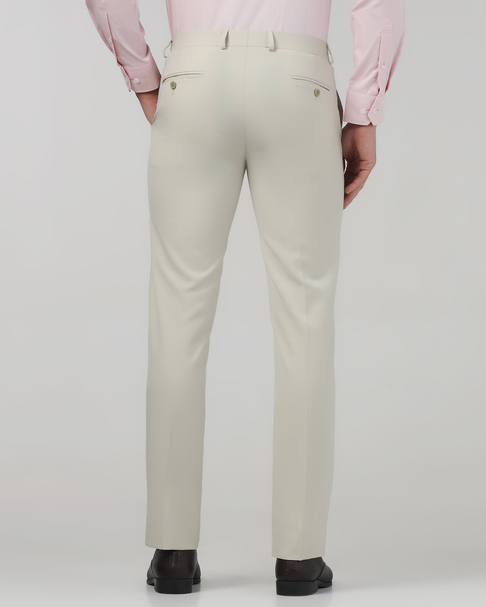 Beige Stripe Trouser - Oxford
