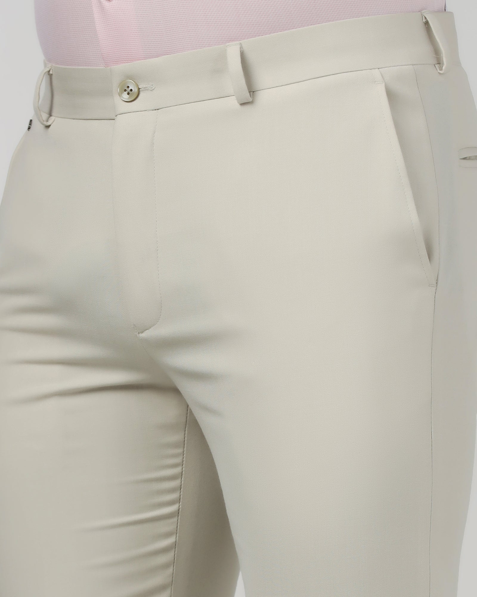 Beige Stripe Trouser - Oxford