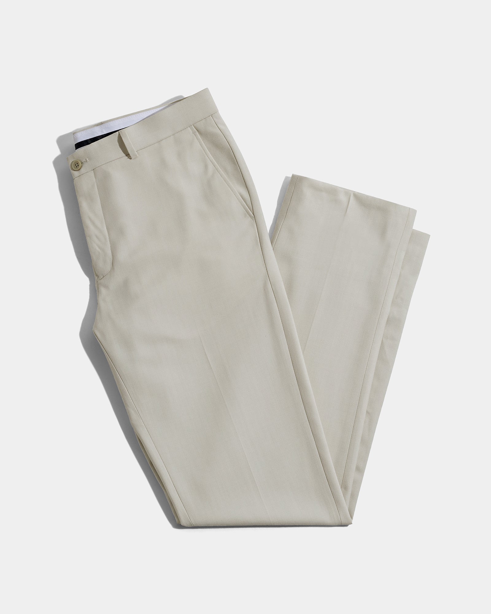 Beige Stripe Trouser - Oxford