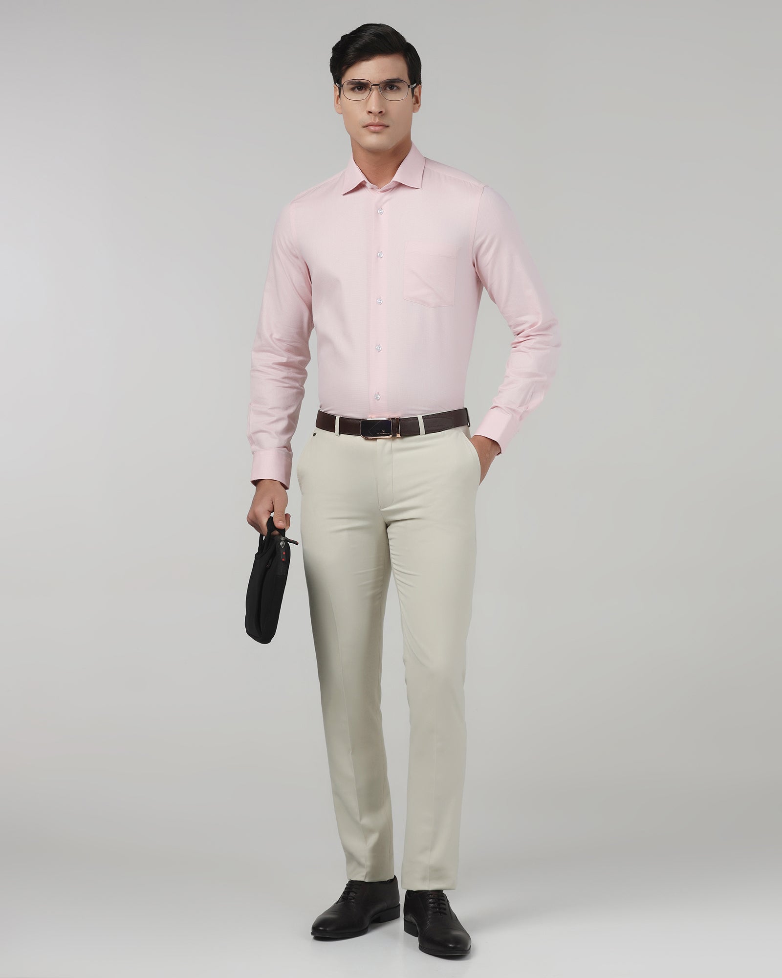 Beige Stripe Trouser - Oxford