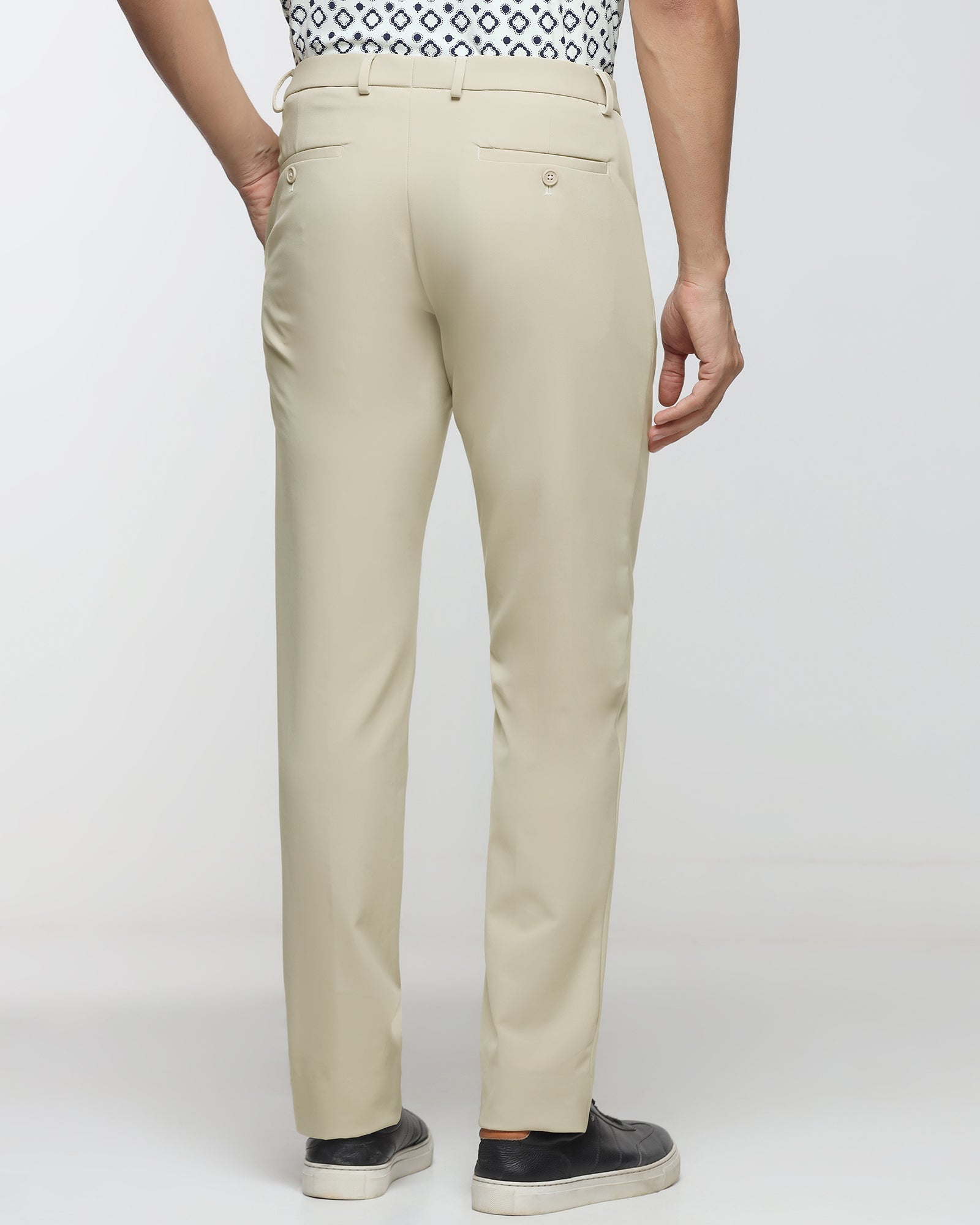 Beige TechPro Solid Trouser - Ashley