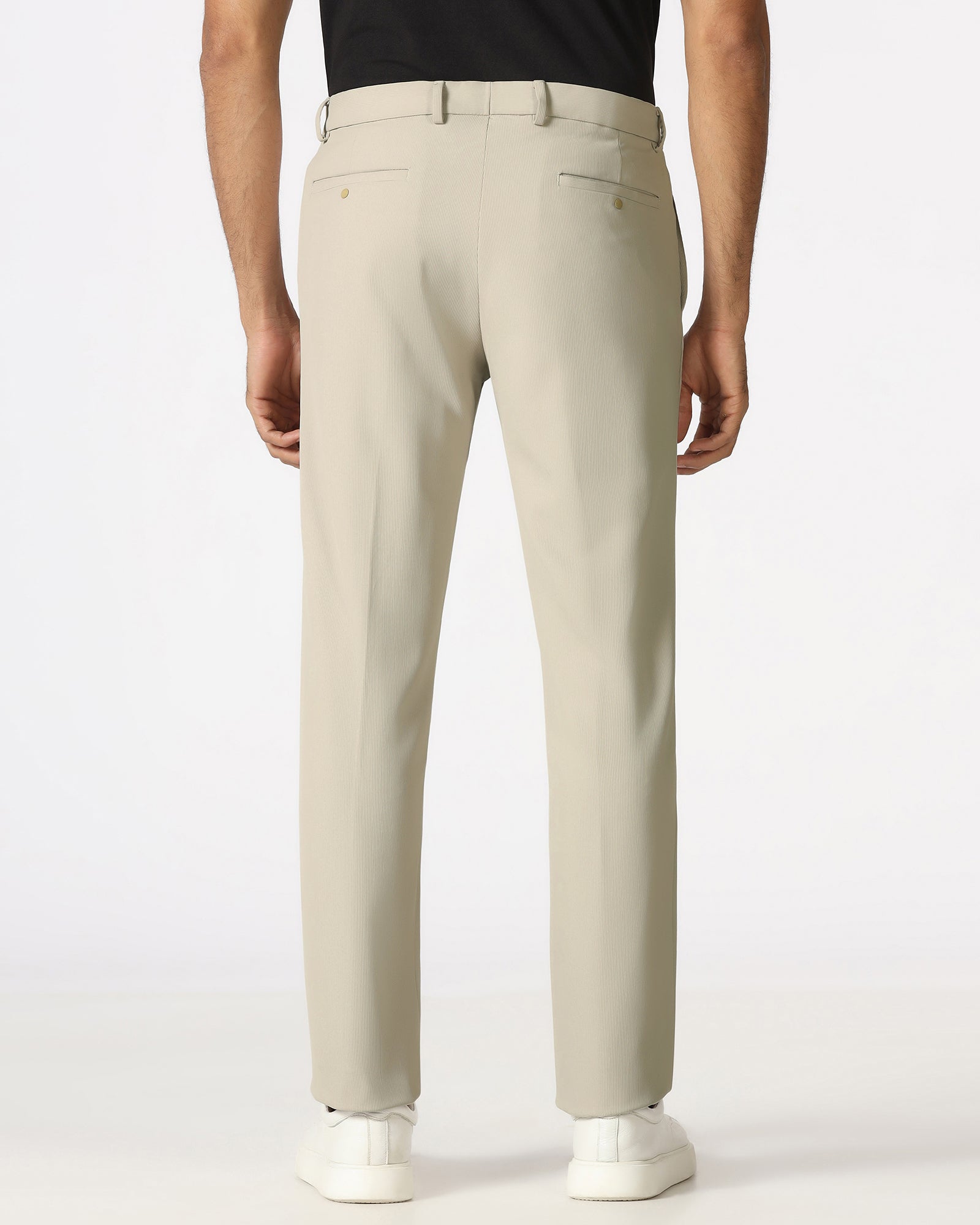 Beige Techpro Stripe Trouser - Martini