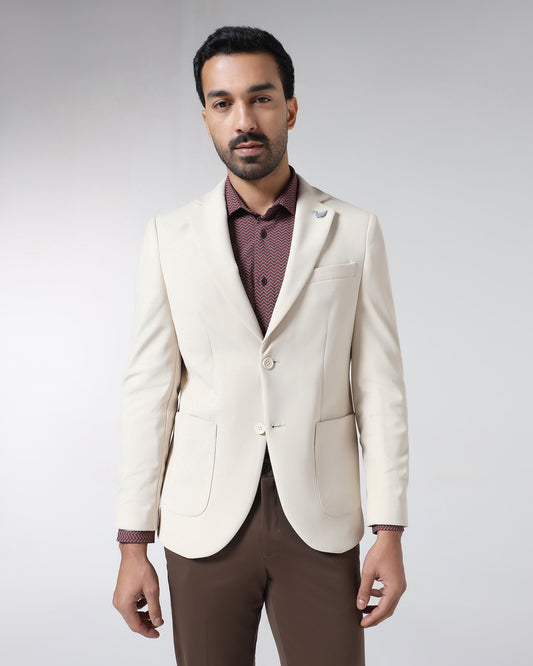 Beige TechPro Textured Blazer - Rodrygo