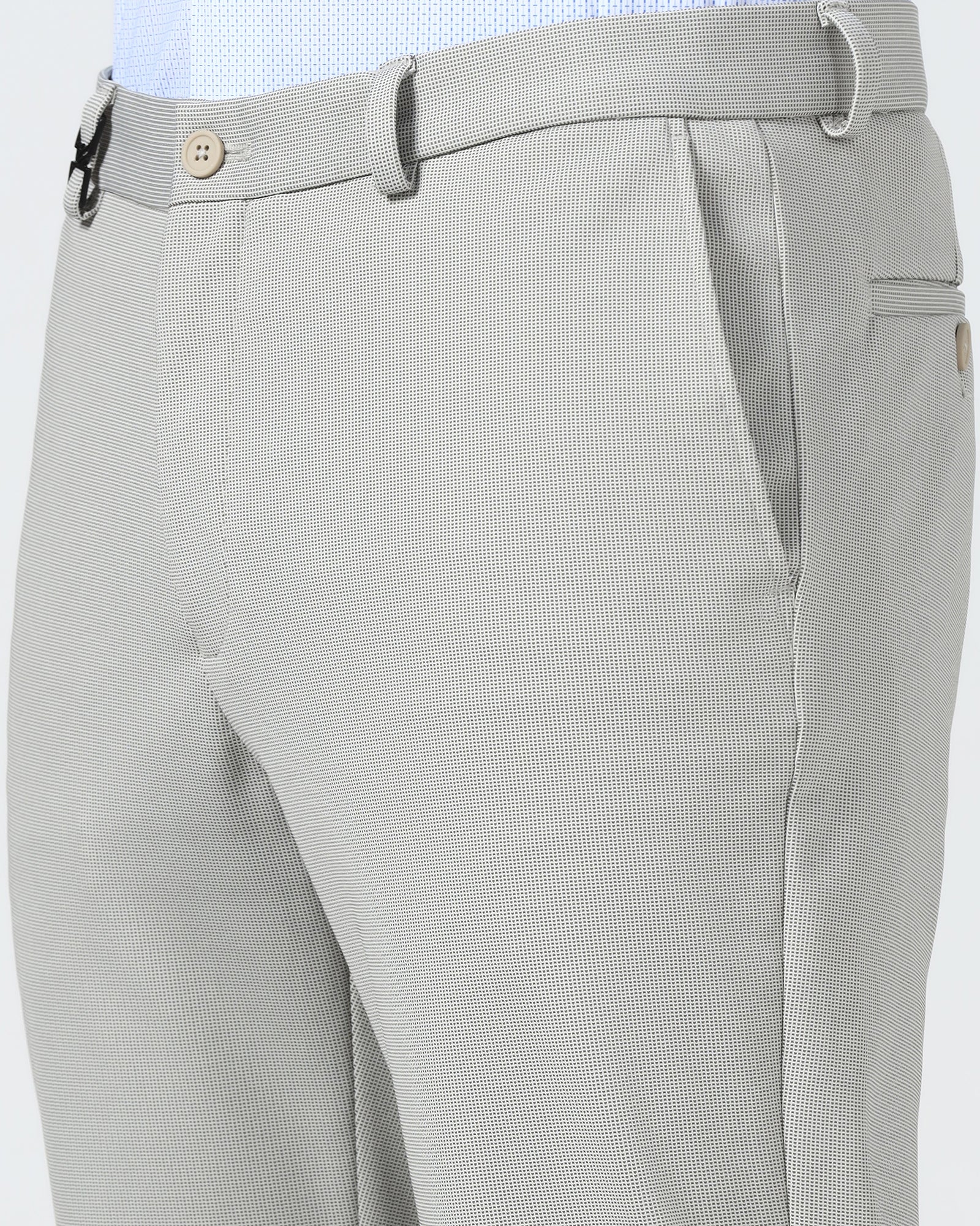 Beige TechPro Textured Trouser - Wayne