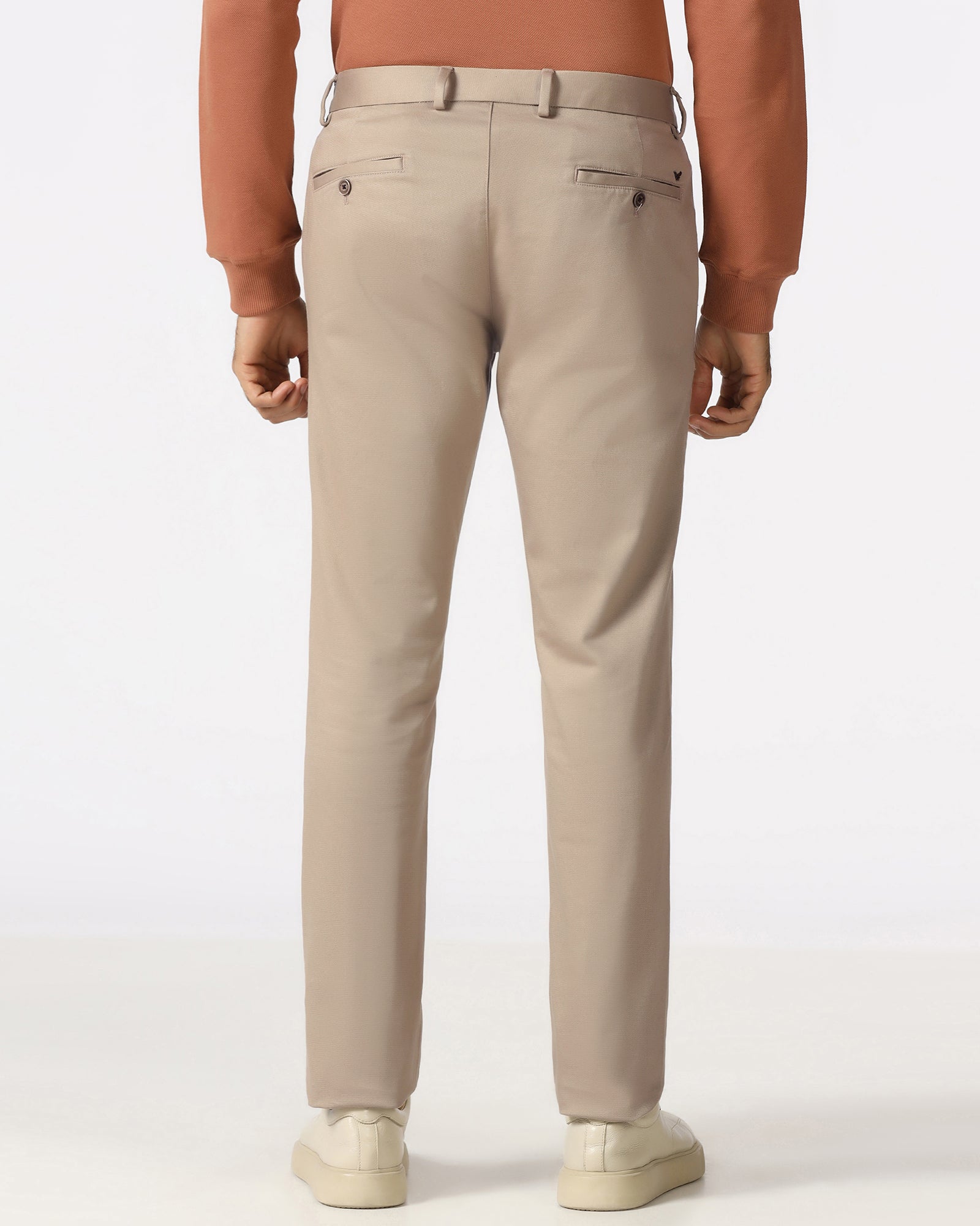 Beige Textured Khakis - Brook