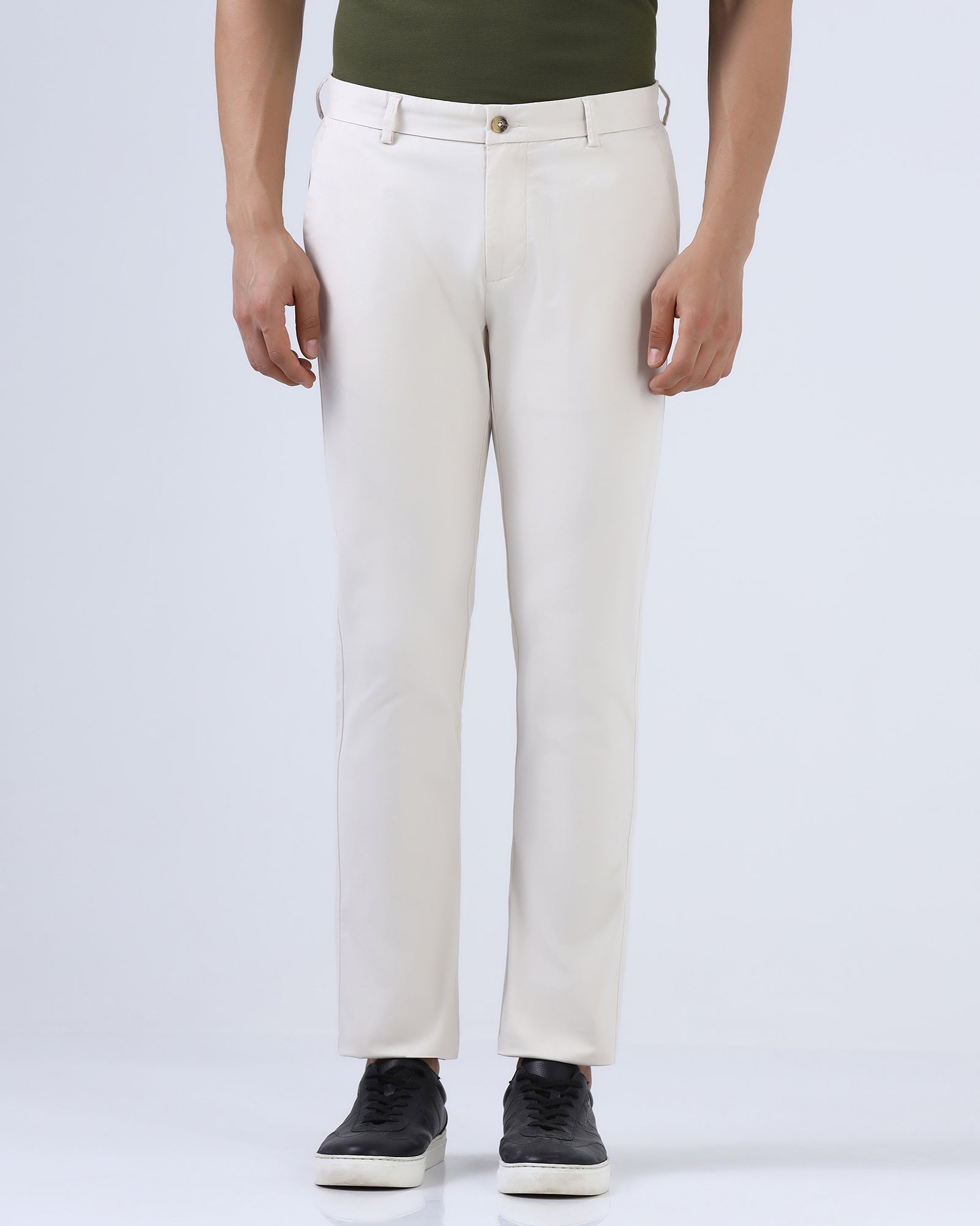 Beige Textured Khakis - Planar