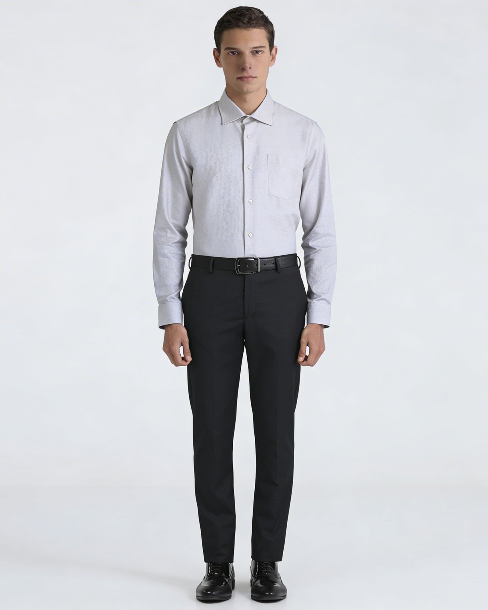 Beige Textured Shirt