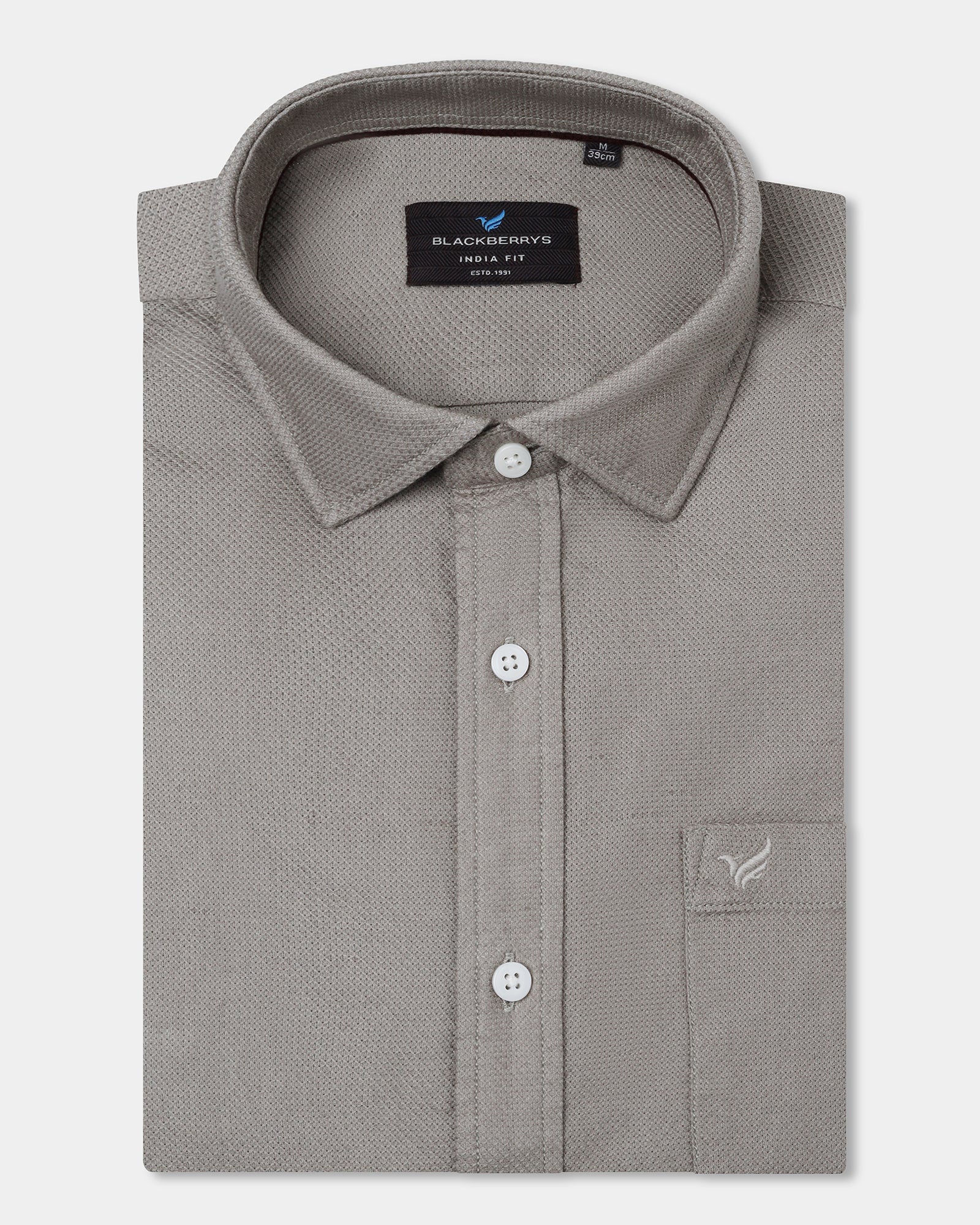 Beige Textured Shirt - Solter
