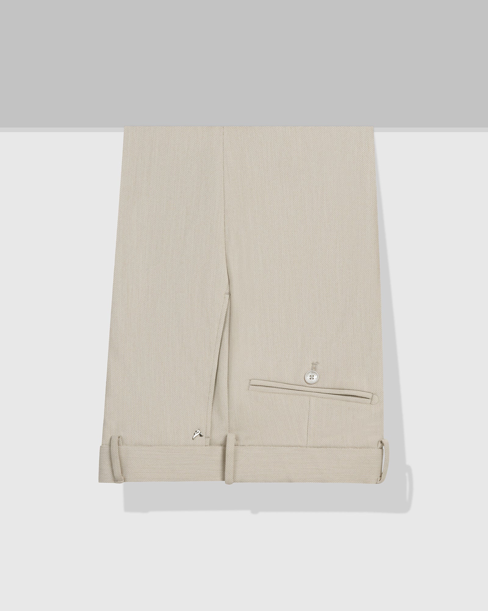 Beige Textured Trouser - Chivas