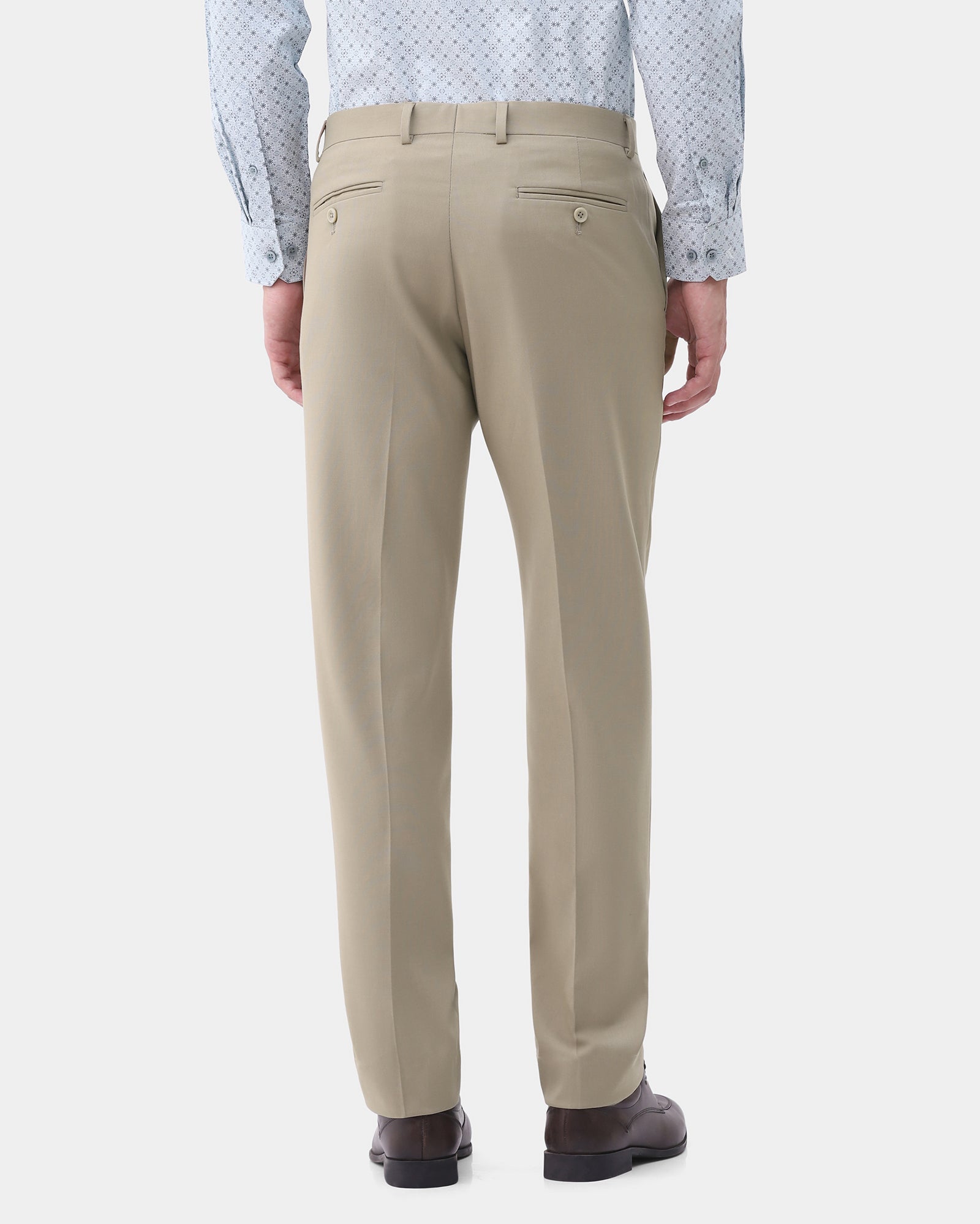 Beige Textured Trouser - Kael
