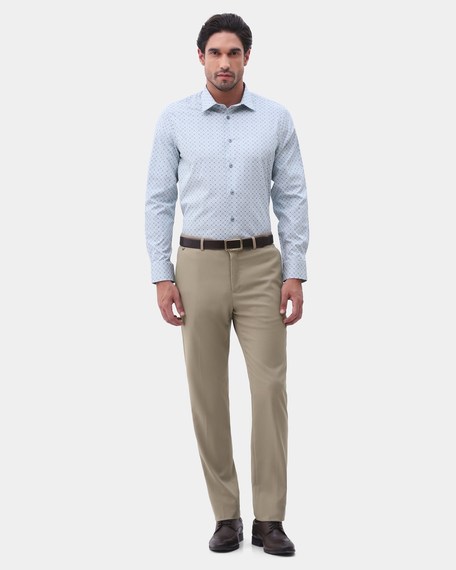 Beige Textured Trouser - Kael