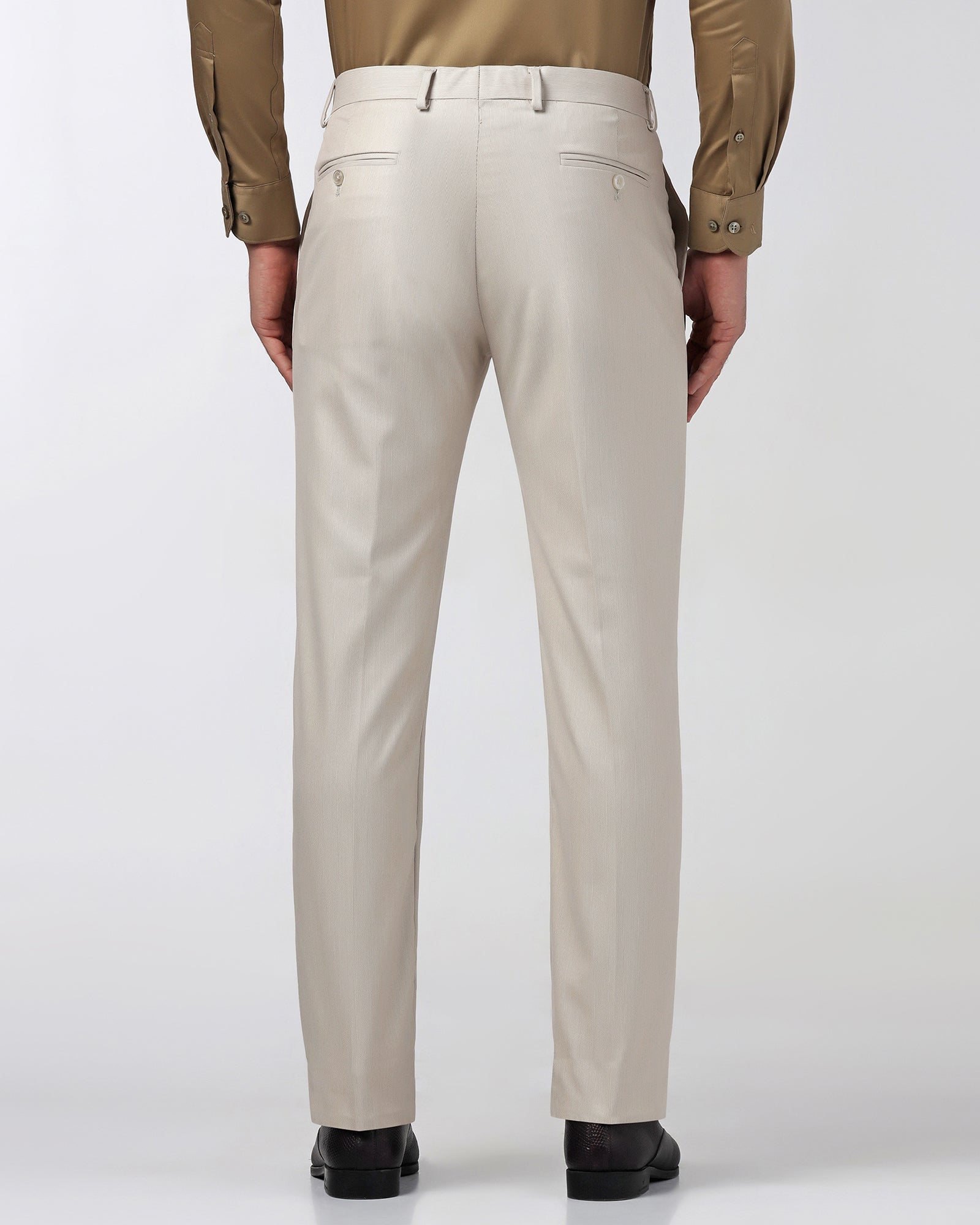 Beige Textured Trouser - Kylian