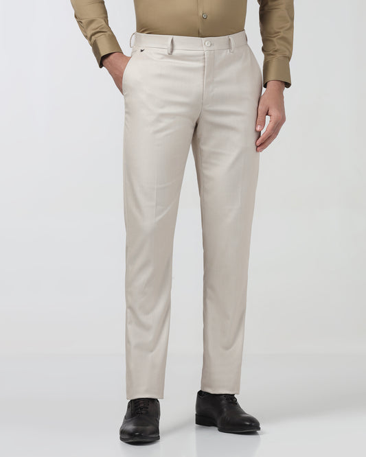 Beige Textured Trouser - Kylian