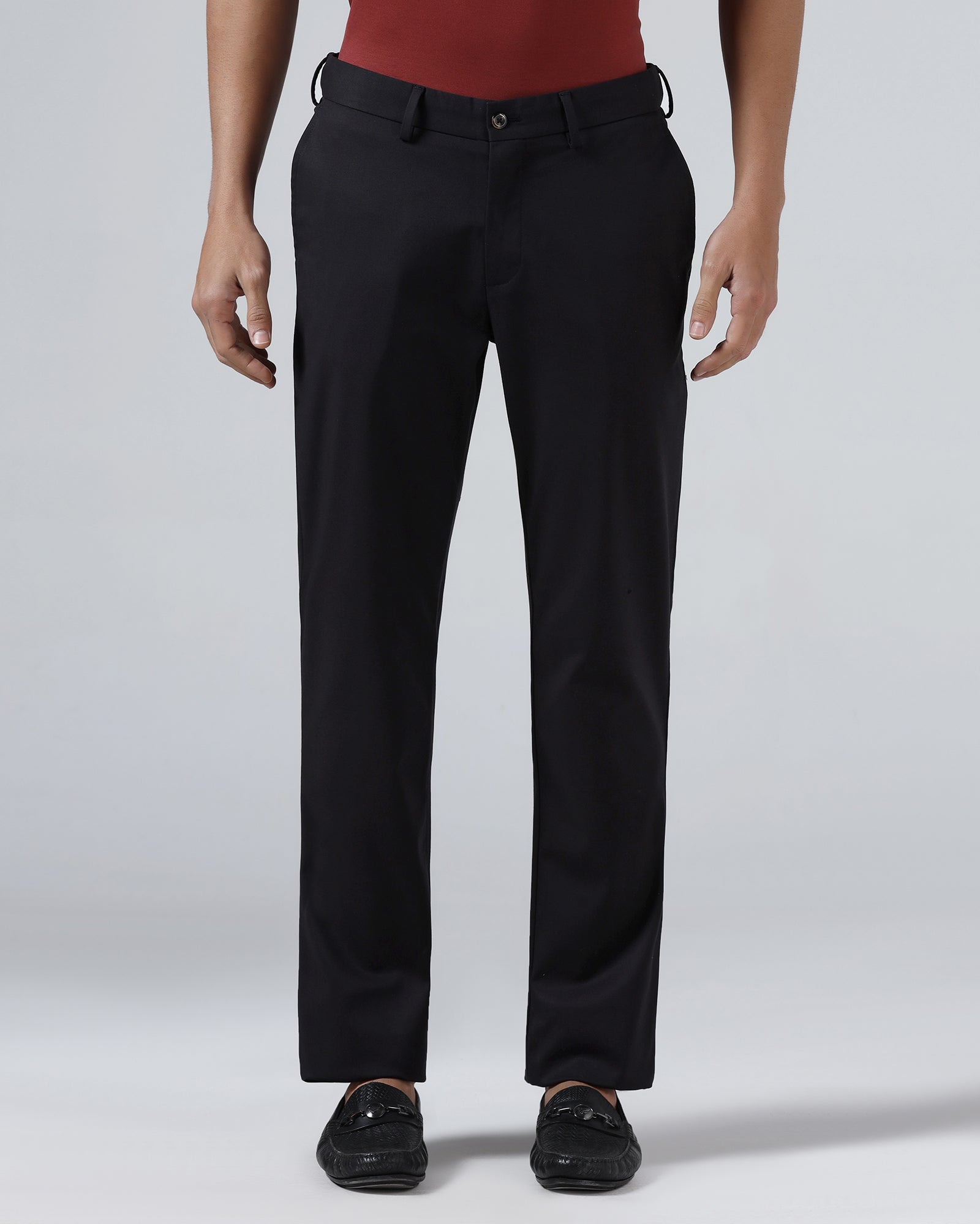 Black Non Iron Solid Khaki - Maple
