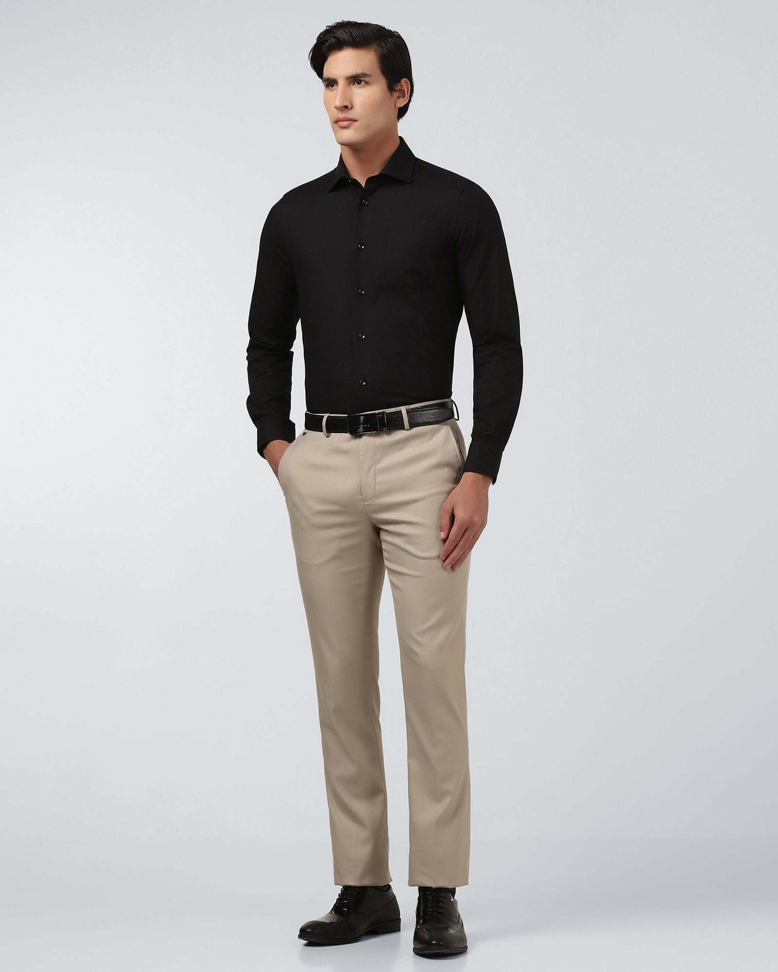 Black Textured Shirt - Hawker