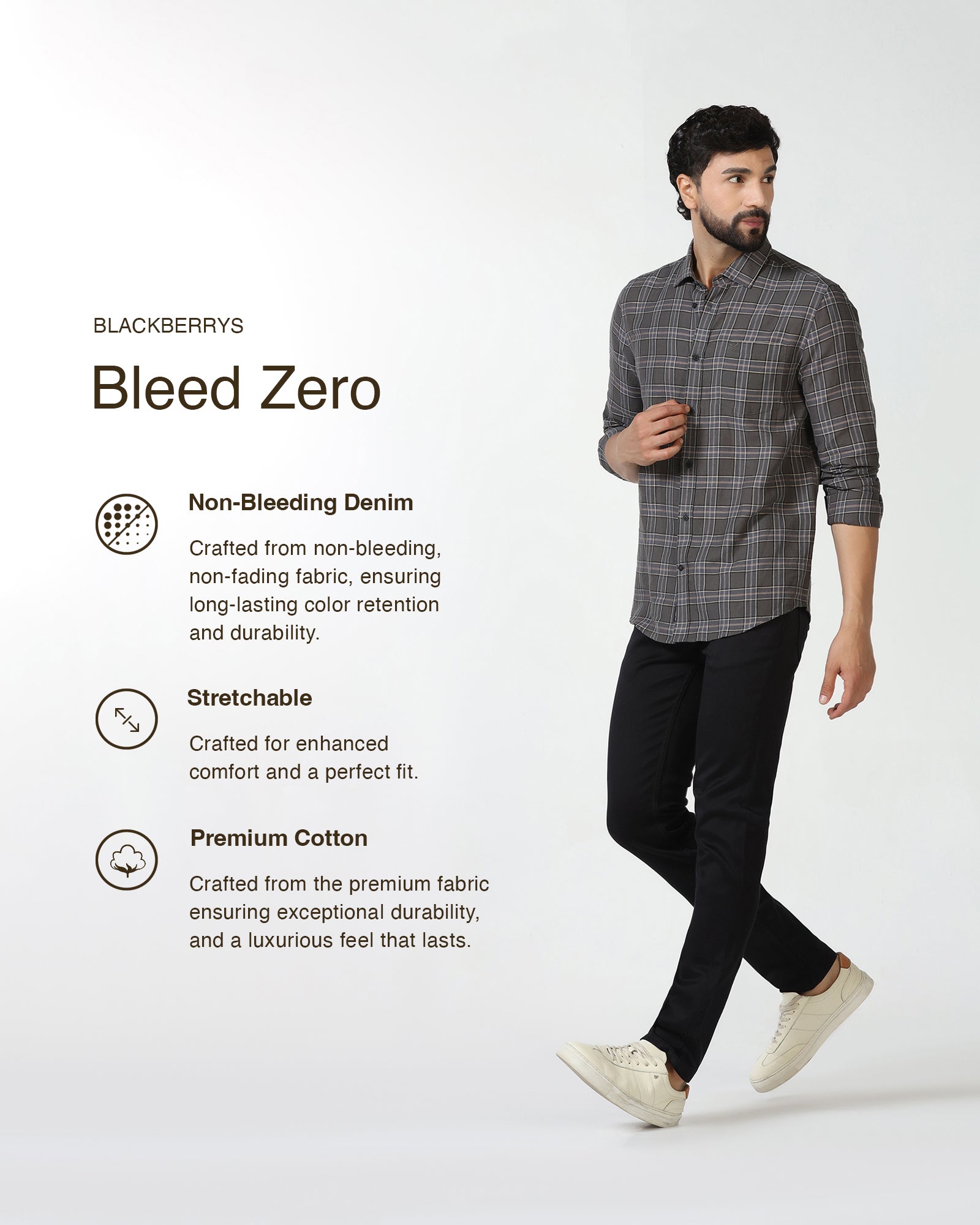 Black Bleed Zero Slim Fit Jeans - Abto