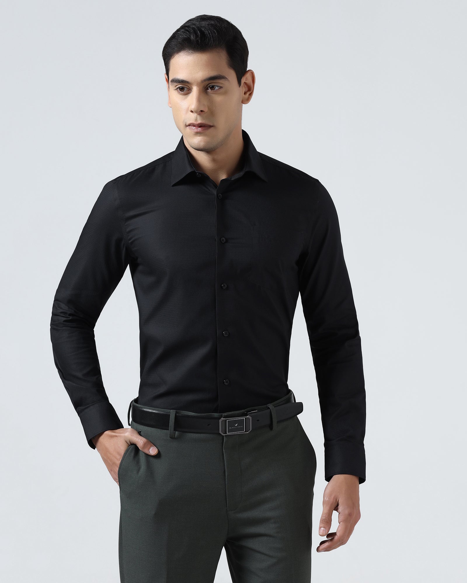 Black Check Shirt - Phylem