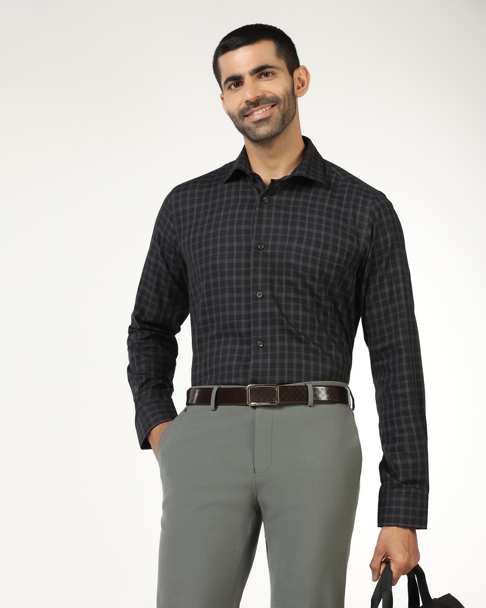 Black Check Shirt - Renew